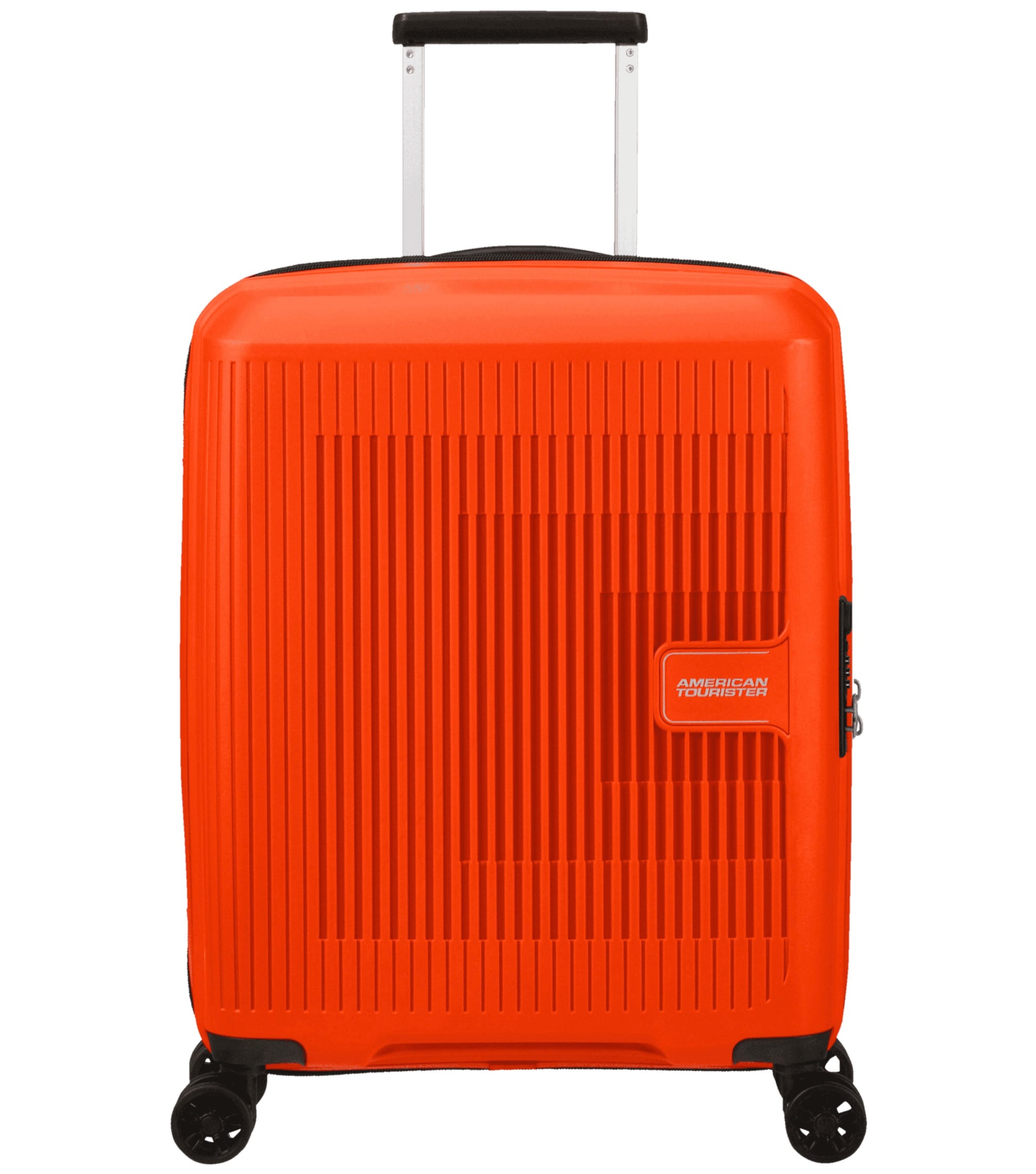 American Tourister AeroStep 55 cm Expandable Carry-On Spinner - Bright Orange