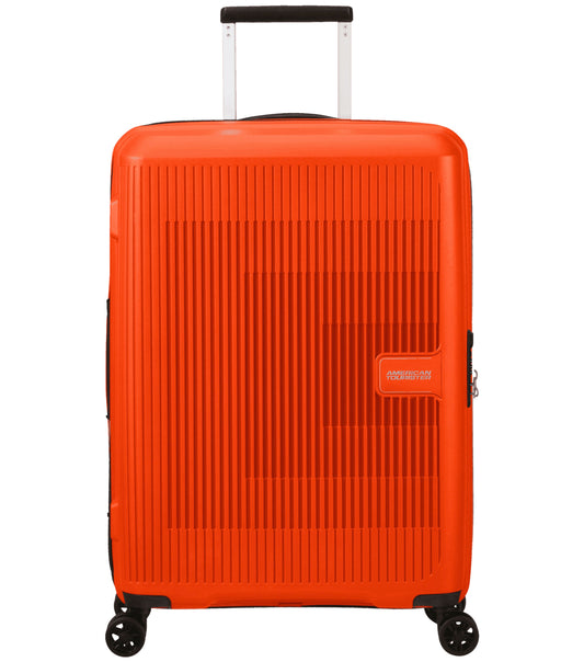 American Tourister AeroStep 67 cm Expandable Spinner Luggage - Bright Orange