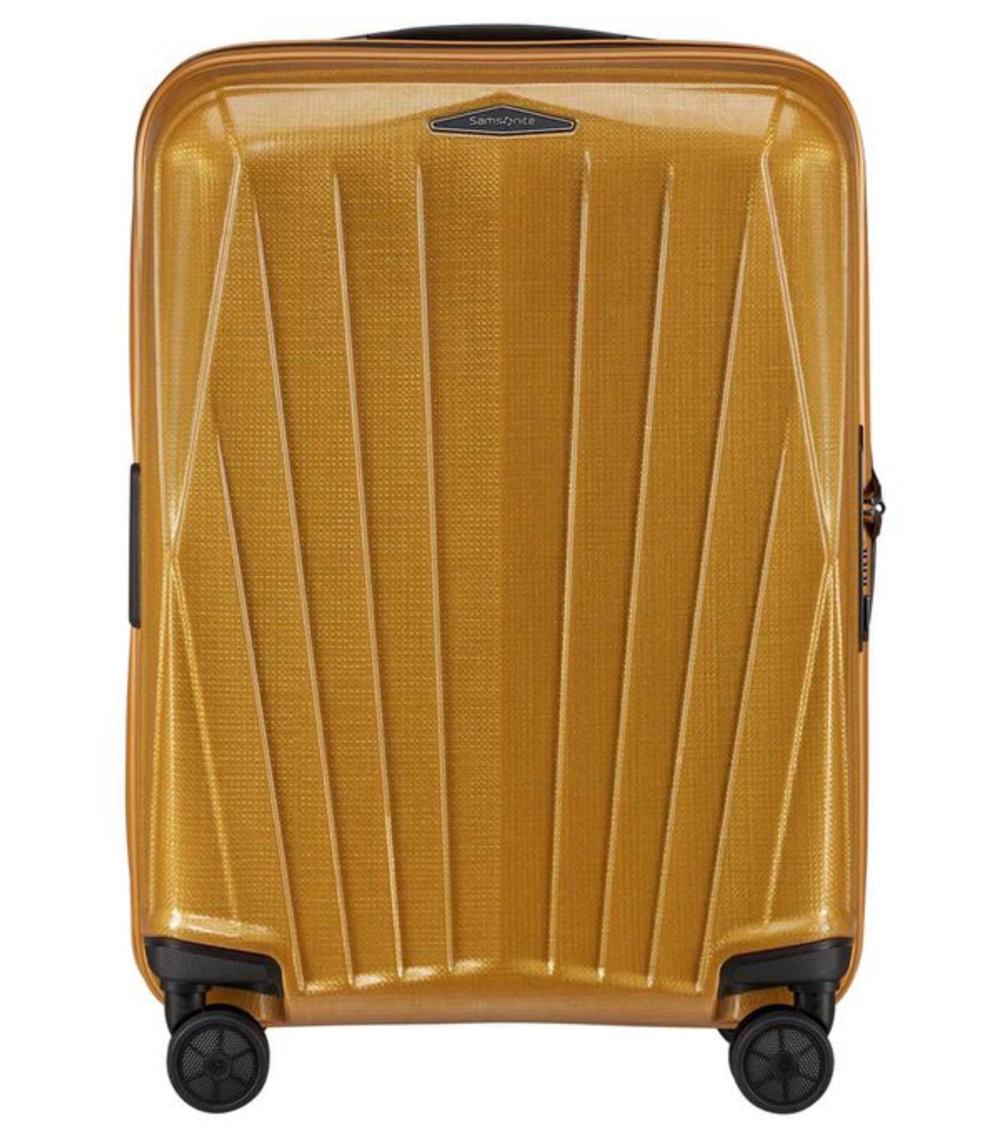 Samsonite Major-Lite 55 cm Expandable Carry-on Spinner Suitcase - Saffron Yellow