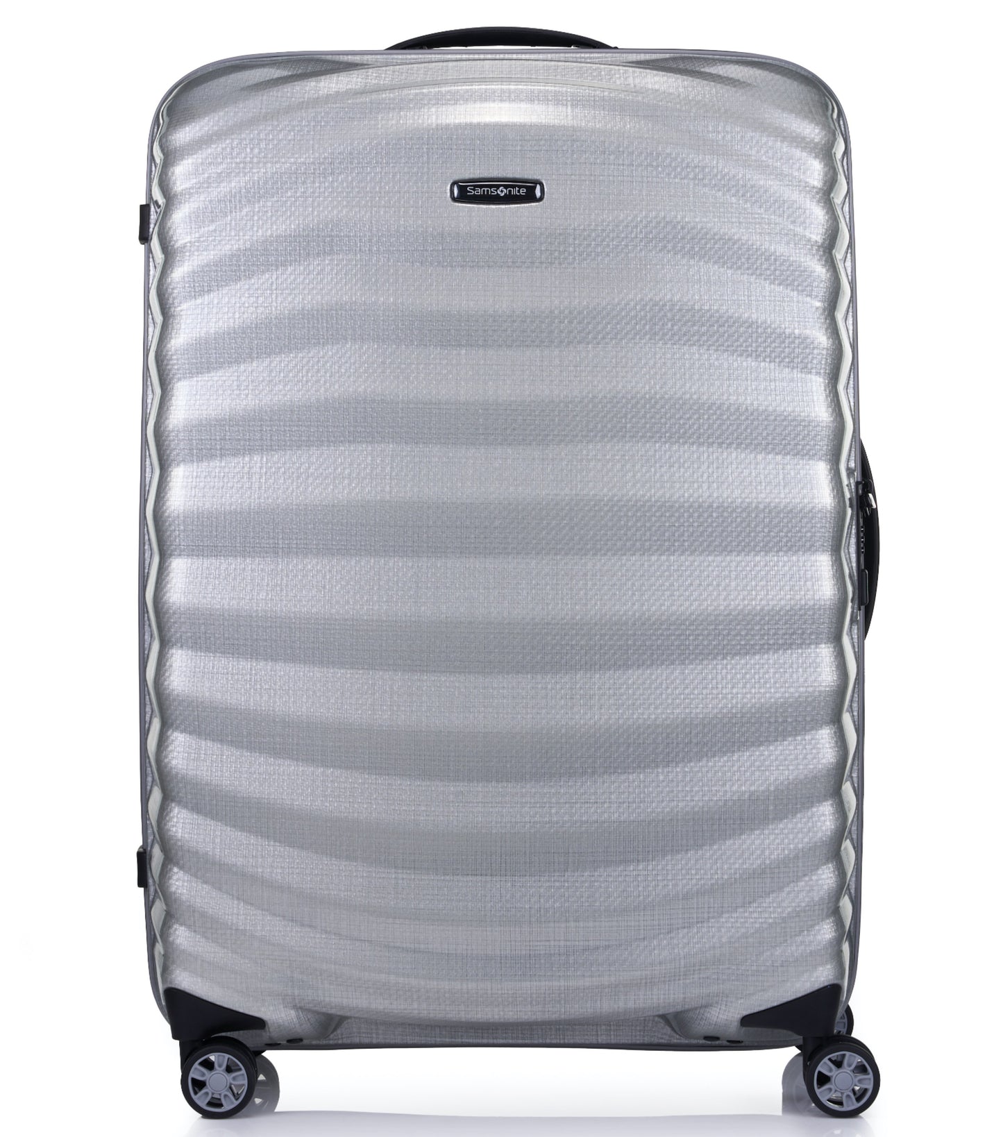 Samsonite Lite-Shock Sport 75cm 4 Wheel Spinner Luggage - Silver