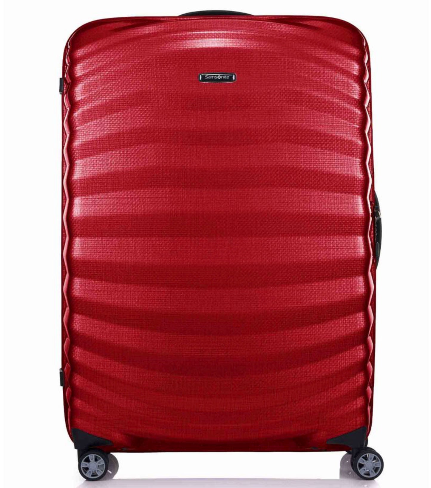 Samsonite Lite-Shock Sport 81cm 4 Wheel Spinner Suitcase - Chili Red