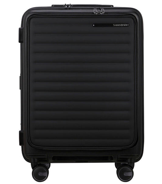 Samsonite Restackd 55 cm Expandable Easy Access Cabin Suitcase - Black