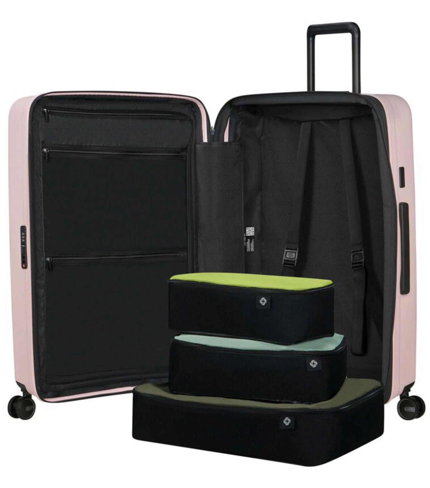 Three complimentary packing cubes