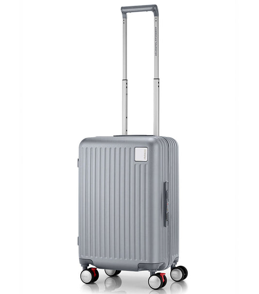 American Tourister Lockation 55 cm Carry-On Spinner Suitcase - Light Silver