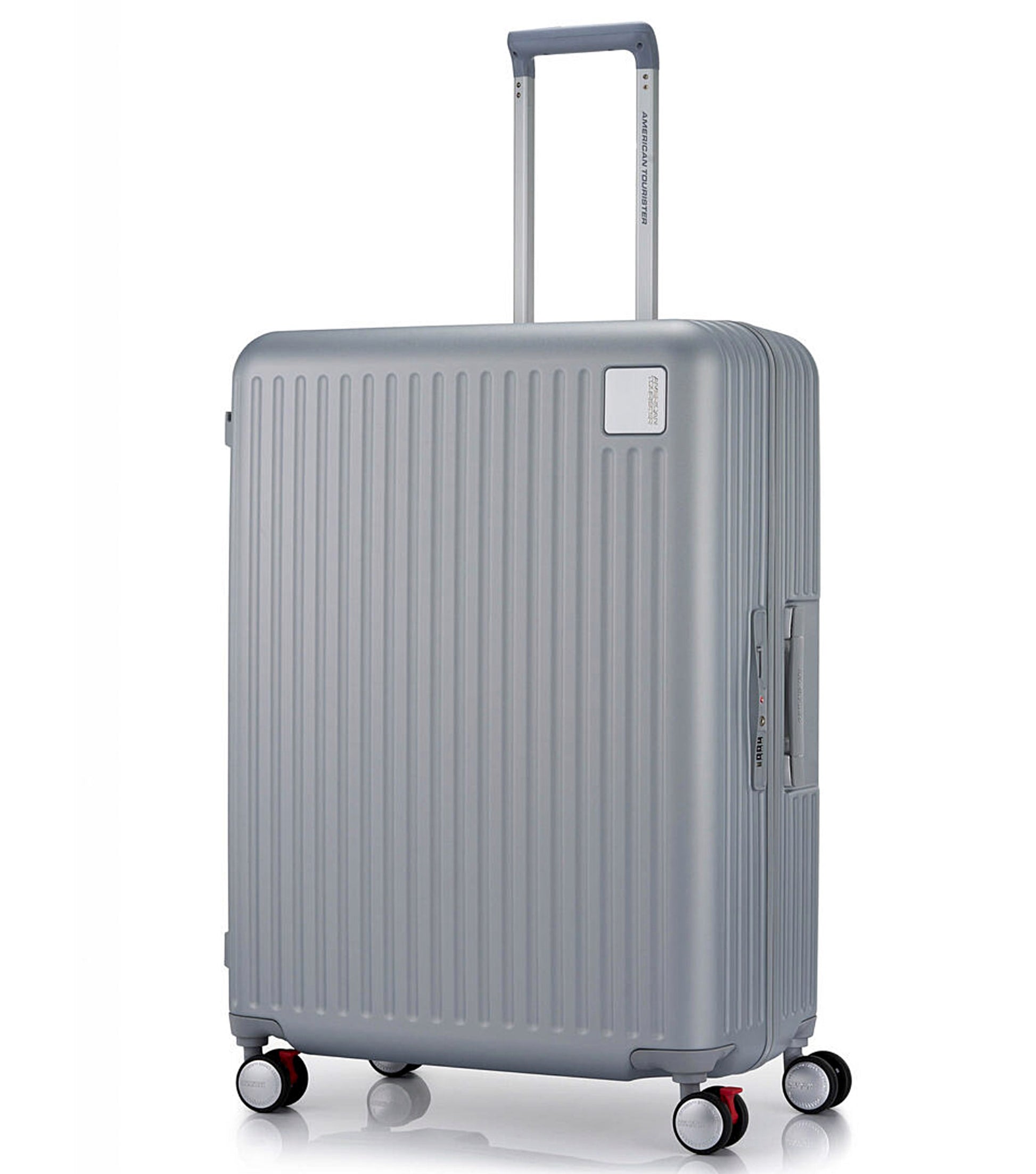 American Tourister Lockation 75 cm Spinner Suitcase - Light Silver