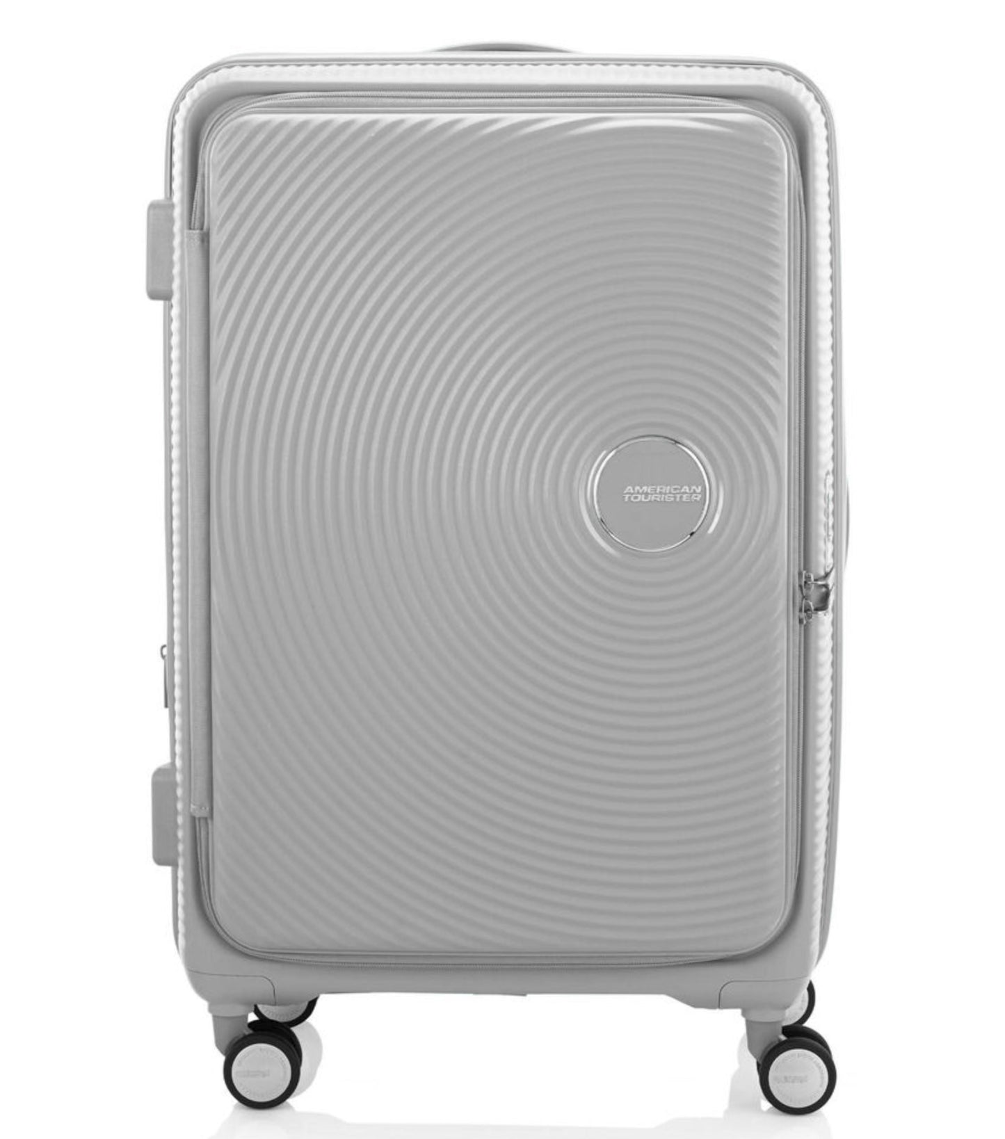 American Tourister Curio Book Opening 75 cm Spinner Suitcase - Cool Grey