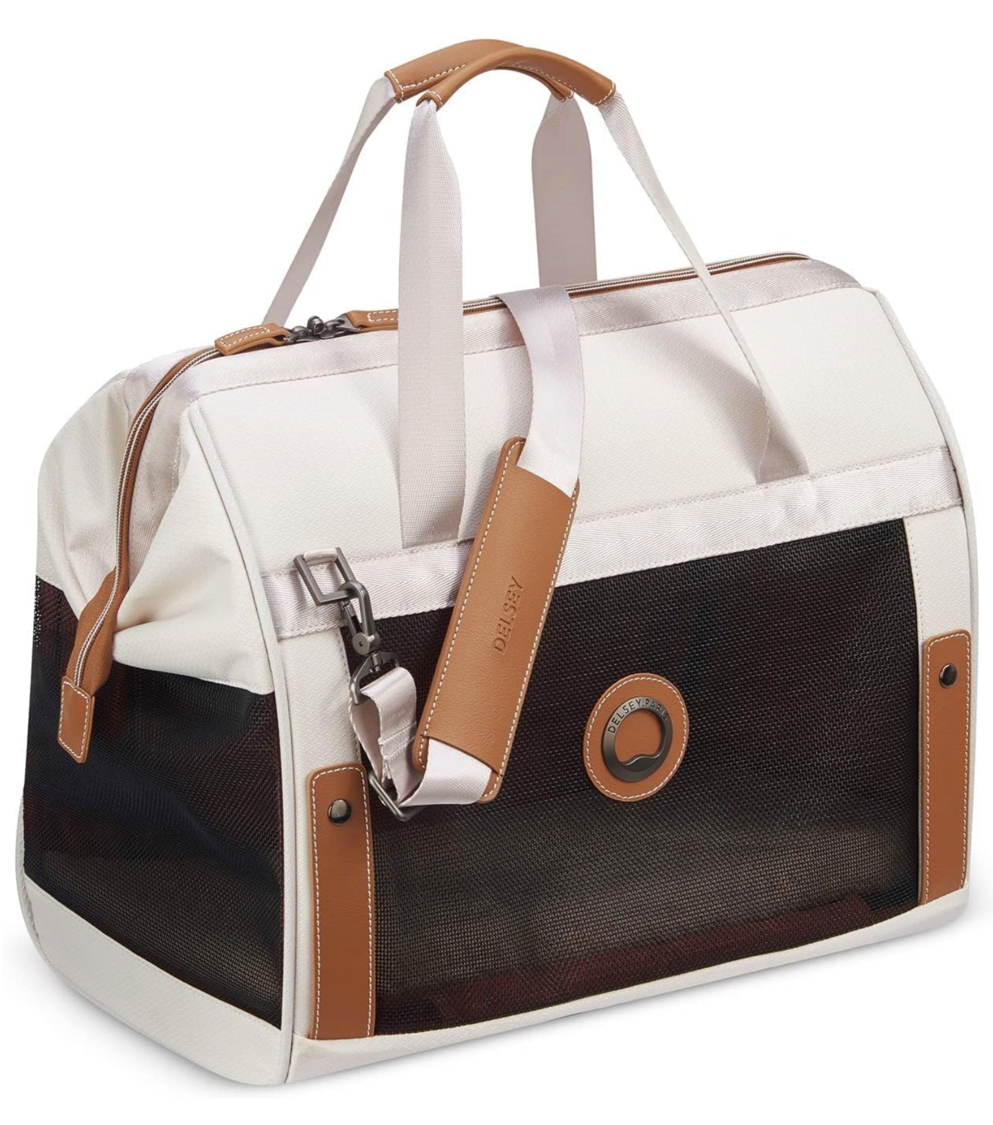 Carry by hand or over the shoulder, using the adjustable shoulder strap