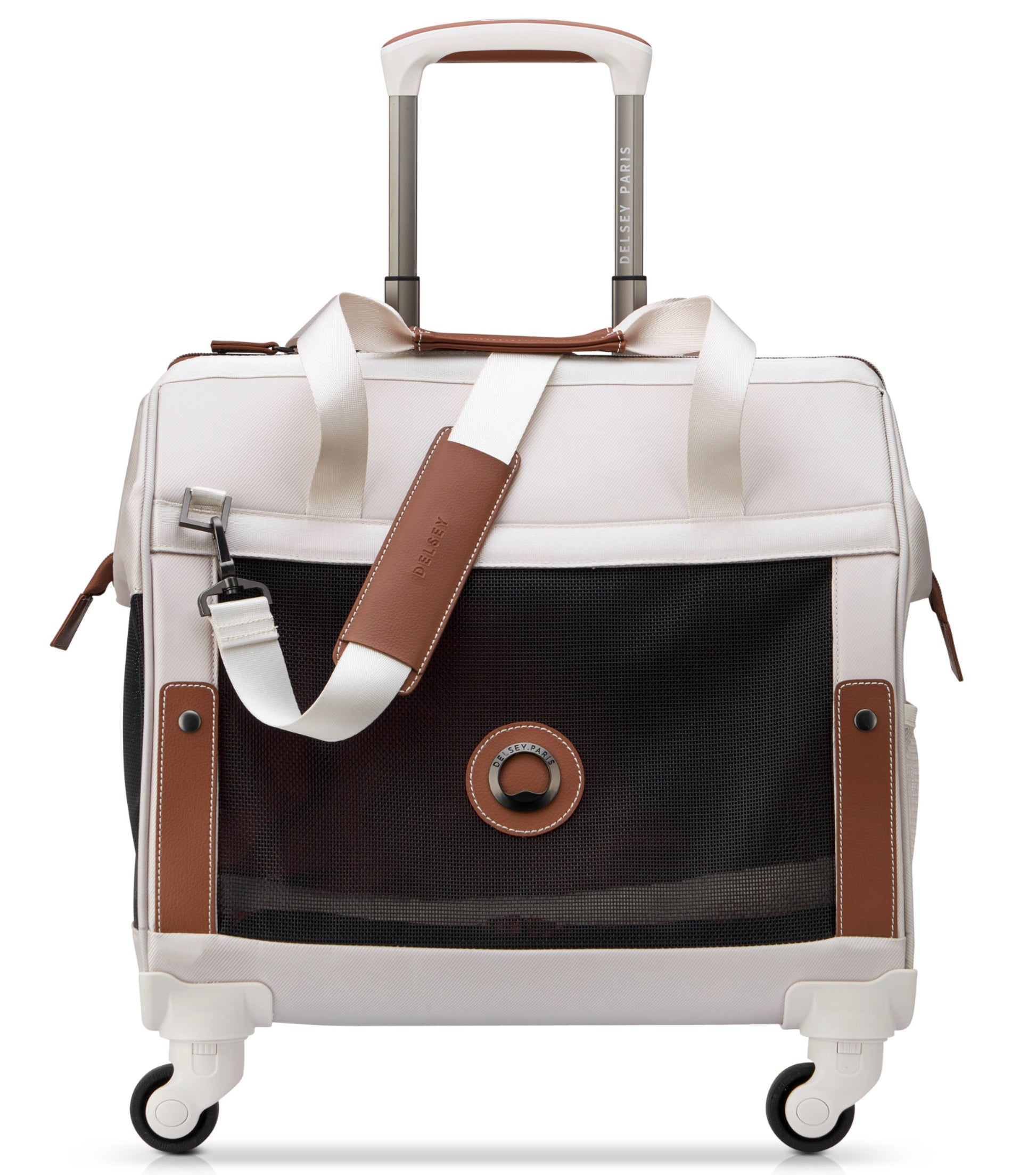 This pet carrier makes traveling with your furry friend easy and comfortable