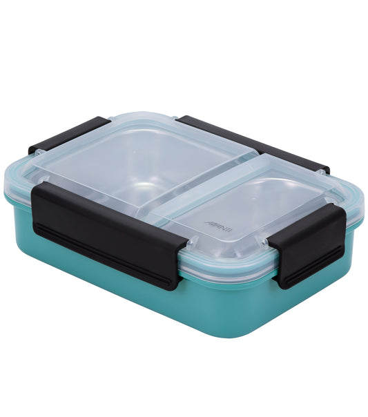 Avanti 2 Compartment Lunch Box - Turquoise