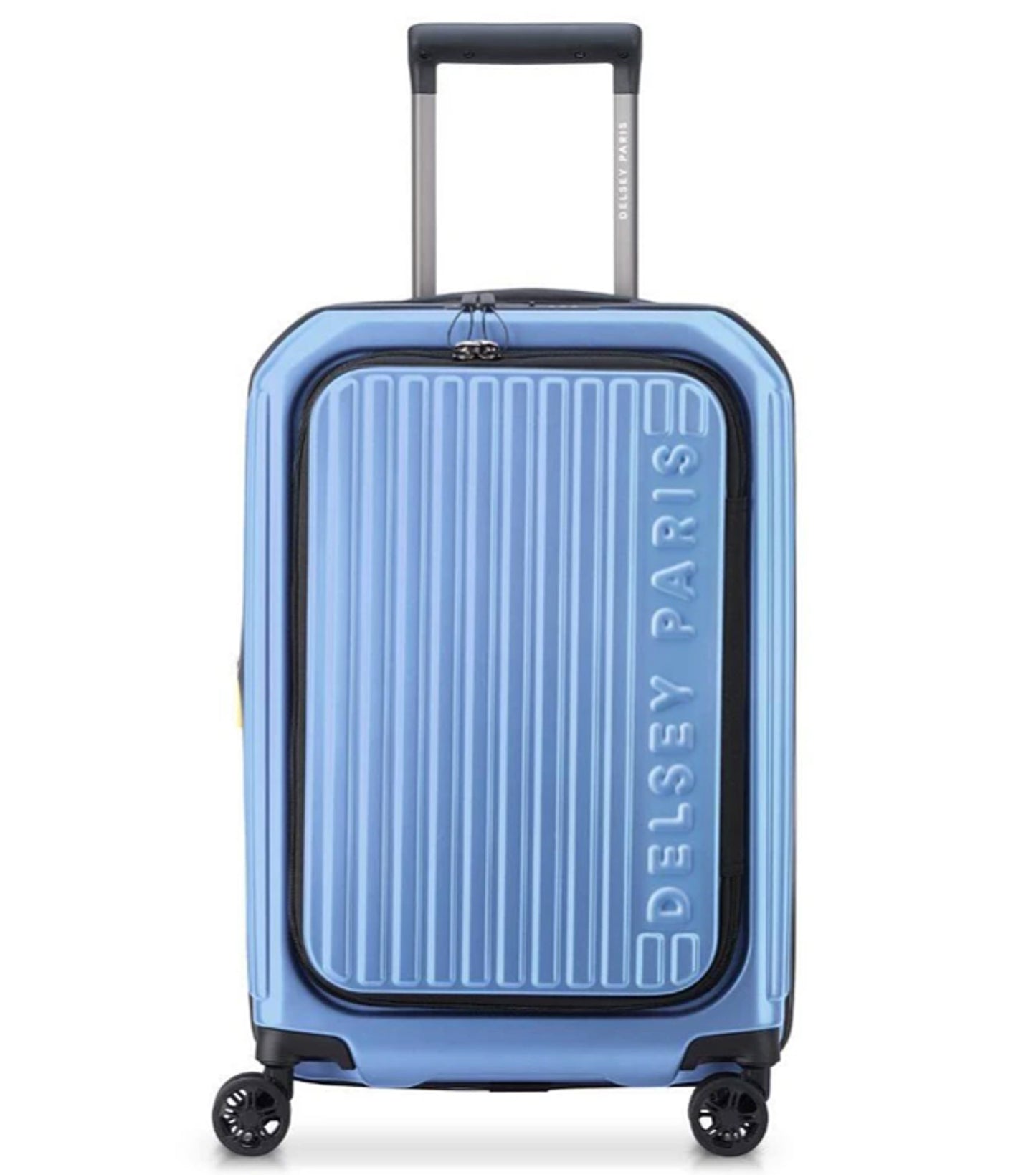 Delsey Securtime Zip 55 cm Top Opening 4-Wheel Expandable Cabin Luggage - Lavender Blue