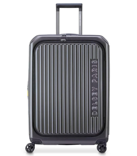 Delsey Securtime Zip 66 cm Top Opening 4-Wheel Expandable Luggage - Anthracite