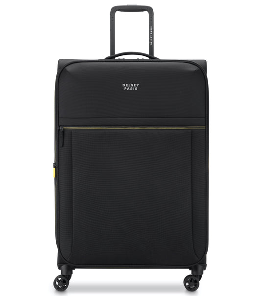 Delsey Brochant 3 - 78 cm 4-Wheel Expandable Luggage - Deep Black