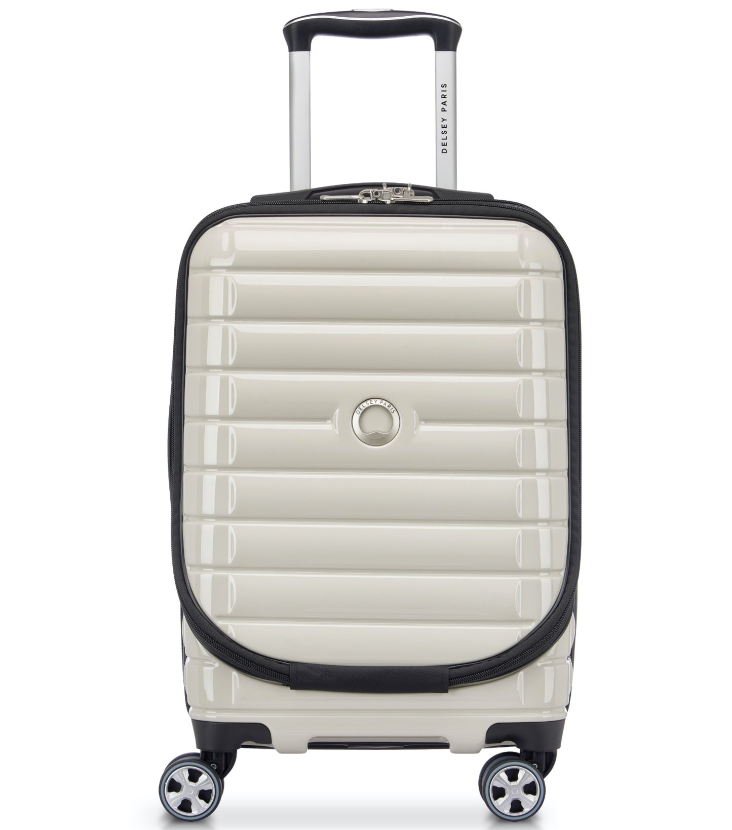 Delsey Shadow 5.0 - 55 cm 15" Laptop Front Loader Cabin Luggage - Ivory