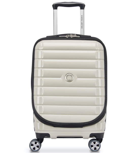 Delsey Shadow 5.0 - 55 cm 15" Laptop Front Loader Cabin Luggage - Ivory