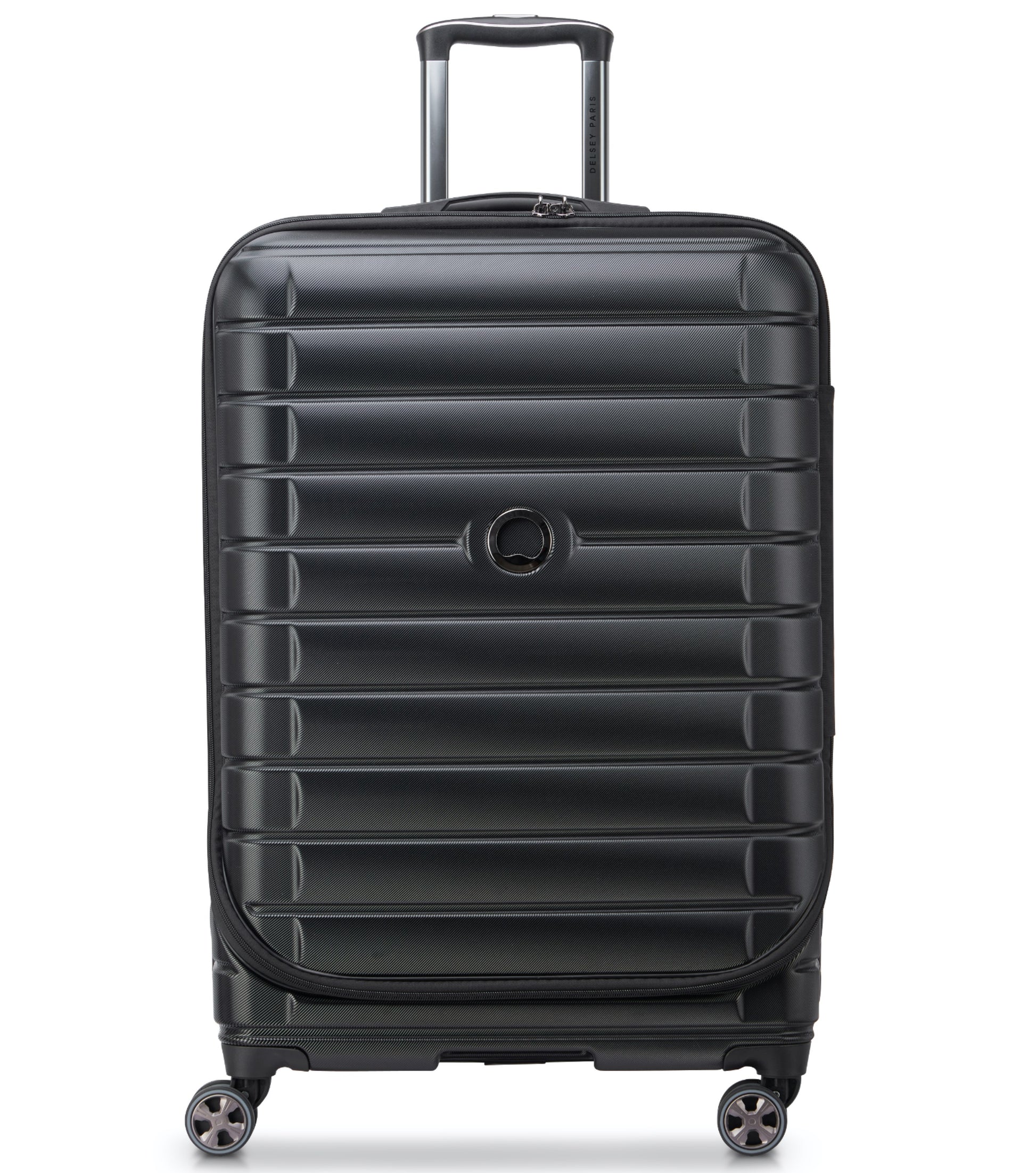 Delsey Shadow 5.0 - 75 cm Front Loader Spinner Luggage - Black