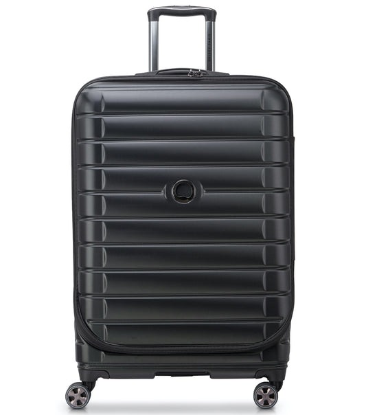 Delsey Shadow 5.0 - 75 cm Front Loader Spinner Luggage - Black