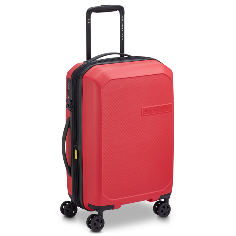 Delsey Anvers 55 cm 4 Wheel Expandable Carry-on Suitcase - Red