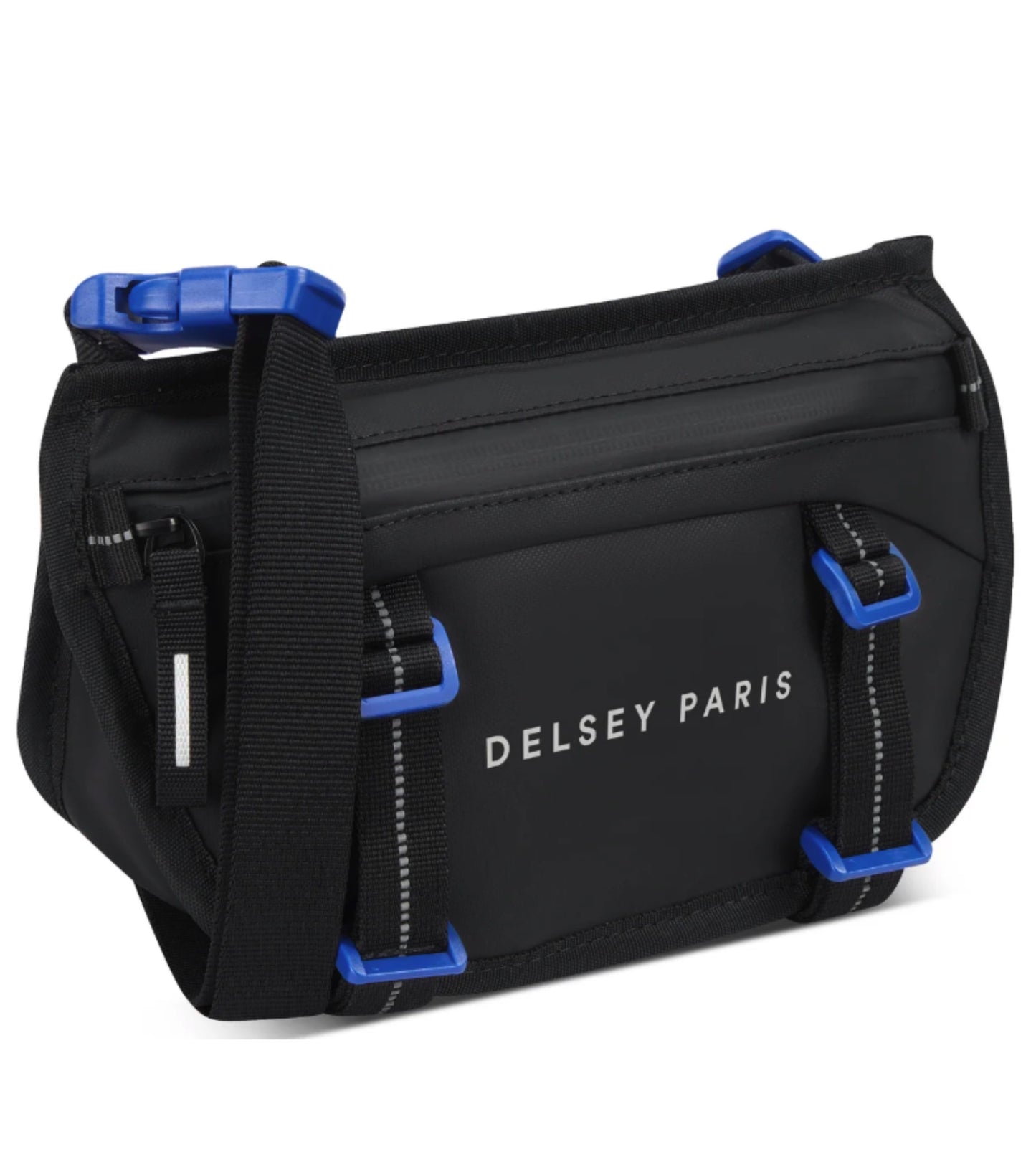 Delsey Raspail Urban Messenger Bag with RFID - Black/Blue