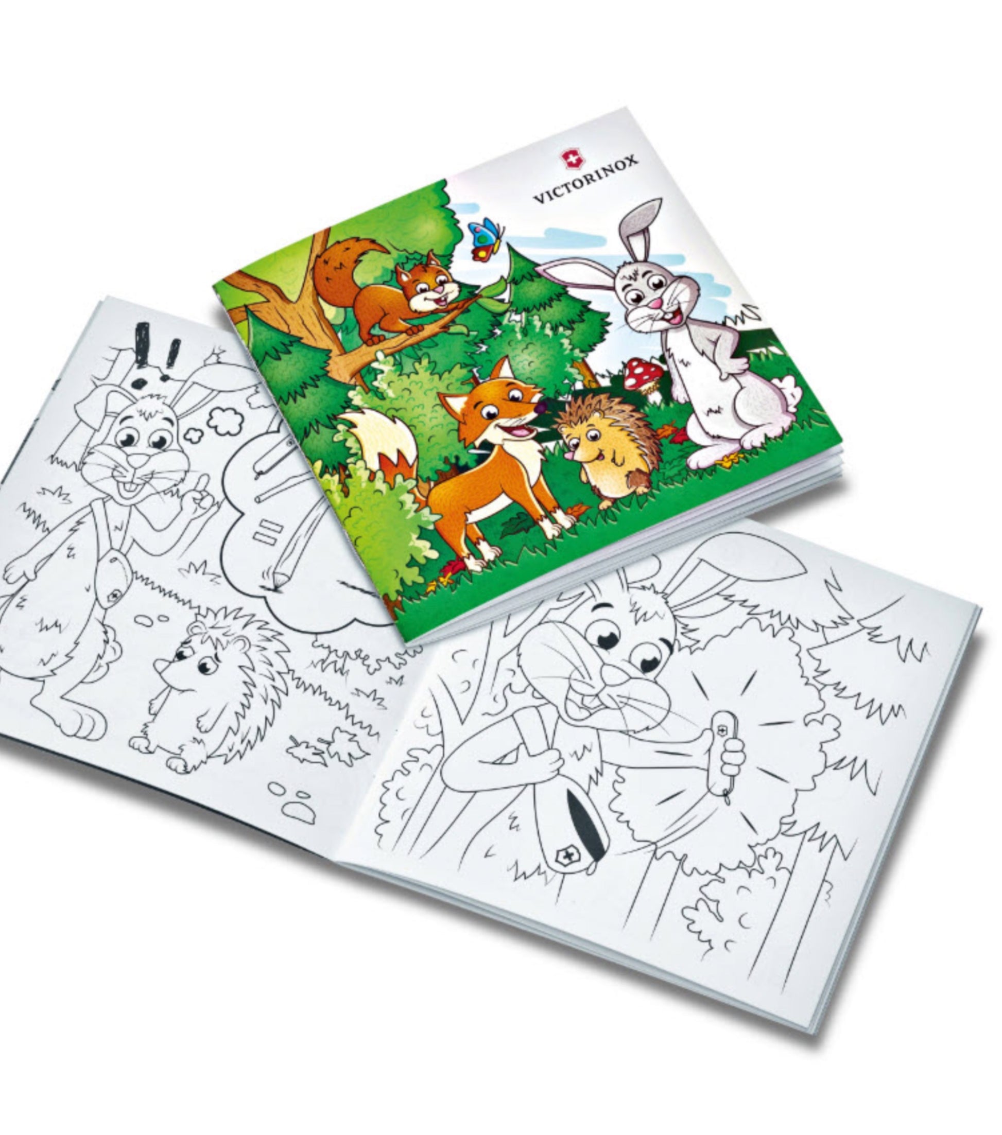 Set includes adventure-filled colouring book