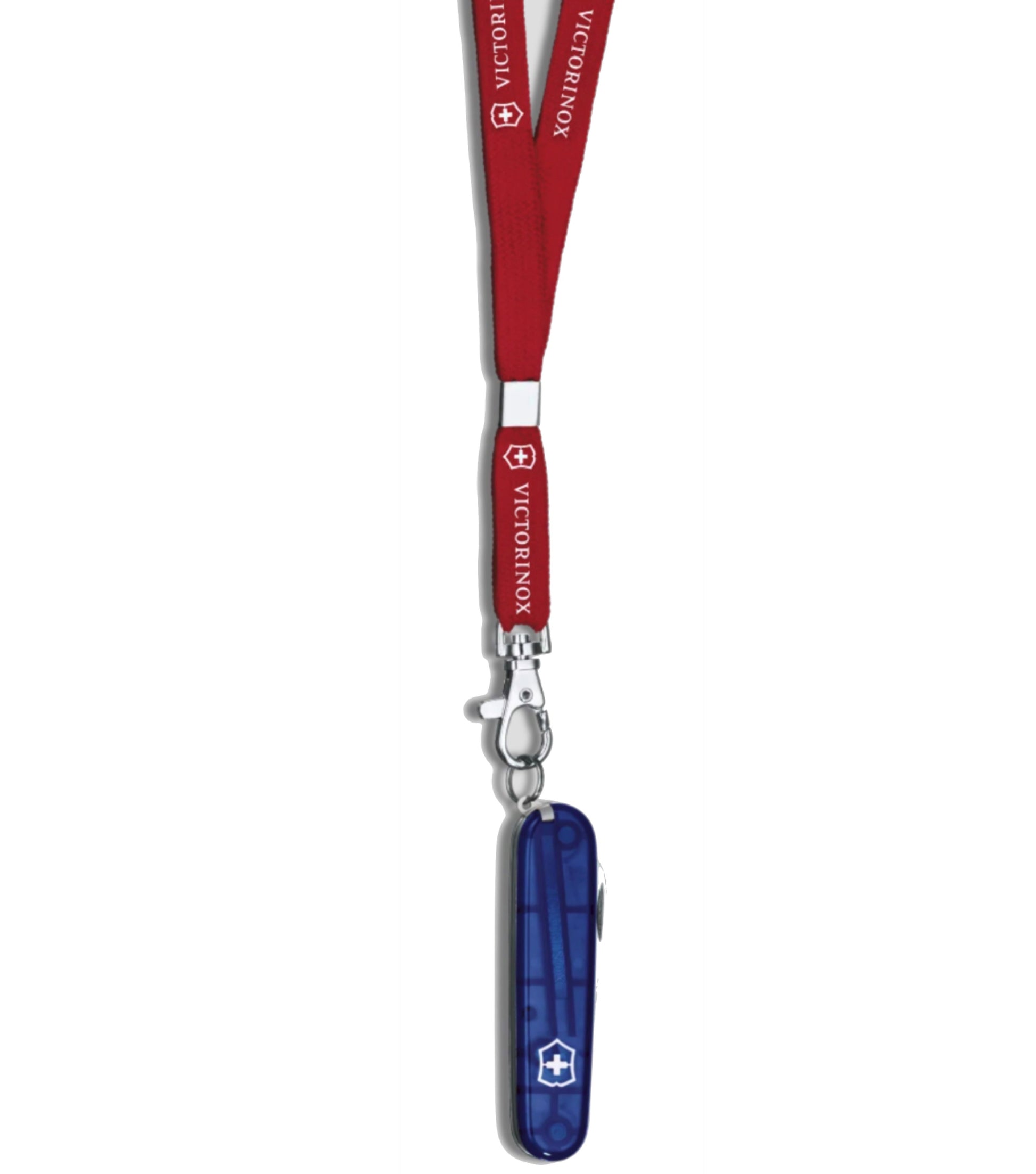 Includes a blade with rounded tip and a lanyard