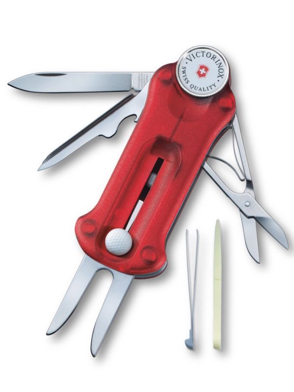 Golftool - Sport Tool with 10 Functions for Golfers - Ruby : Victorinox