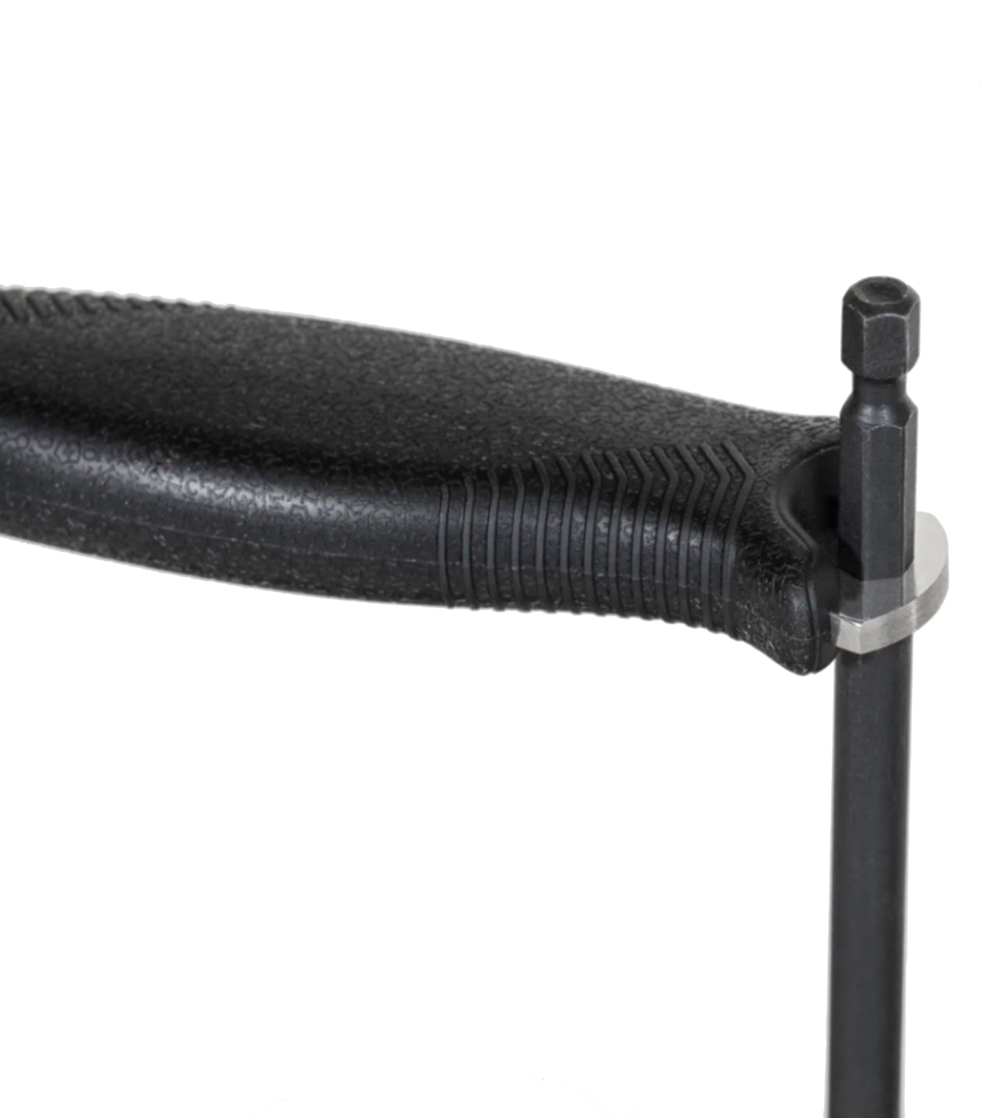 Non-slip handle with a hex hole