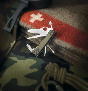 Victorinox Official Swiss Soldier’s Knife with Linerlock - Green