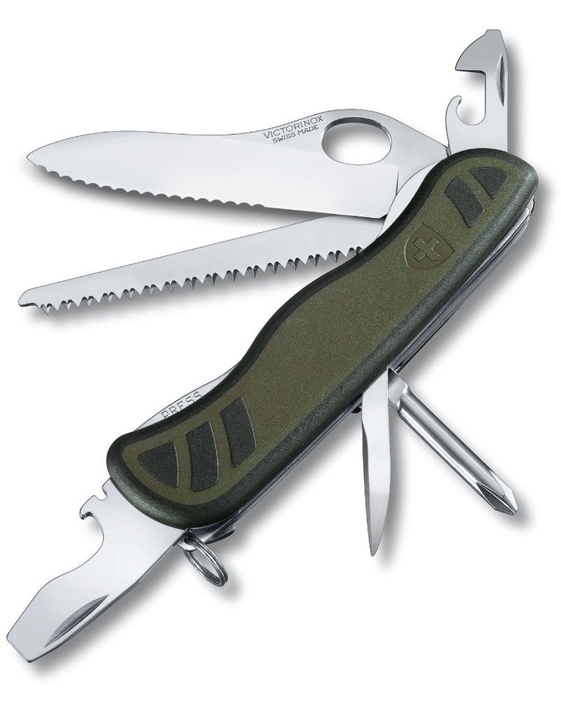 Victorinox Official Swiss Soldier's Knife with Linerlock - Green