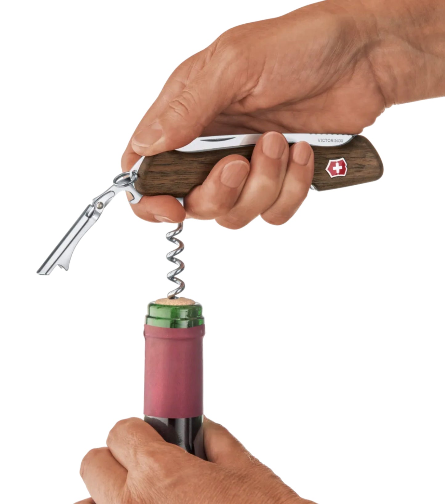 Extra-long corkscrew with five coils prevents cork breakage