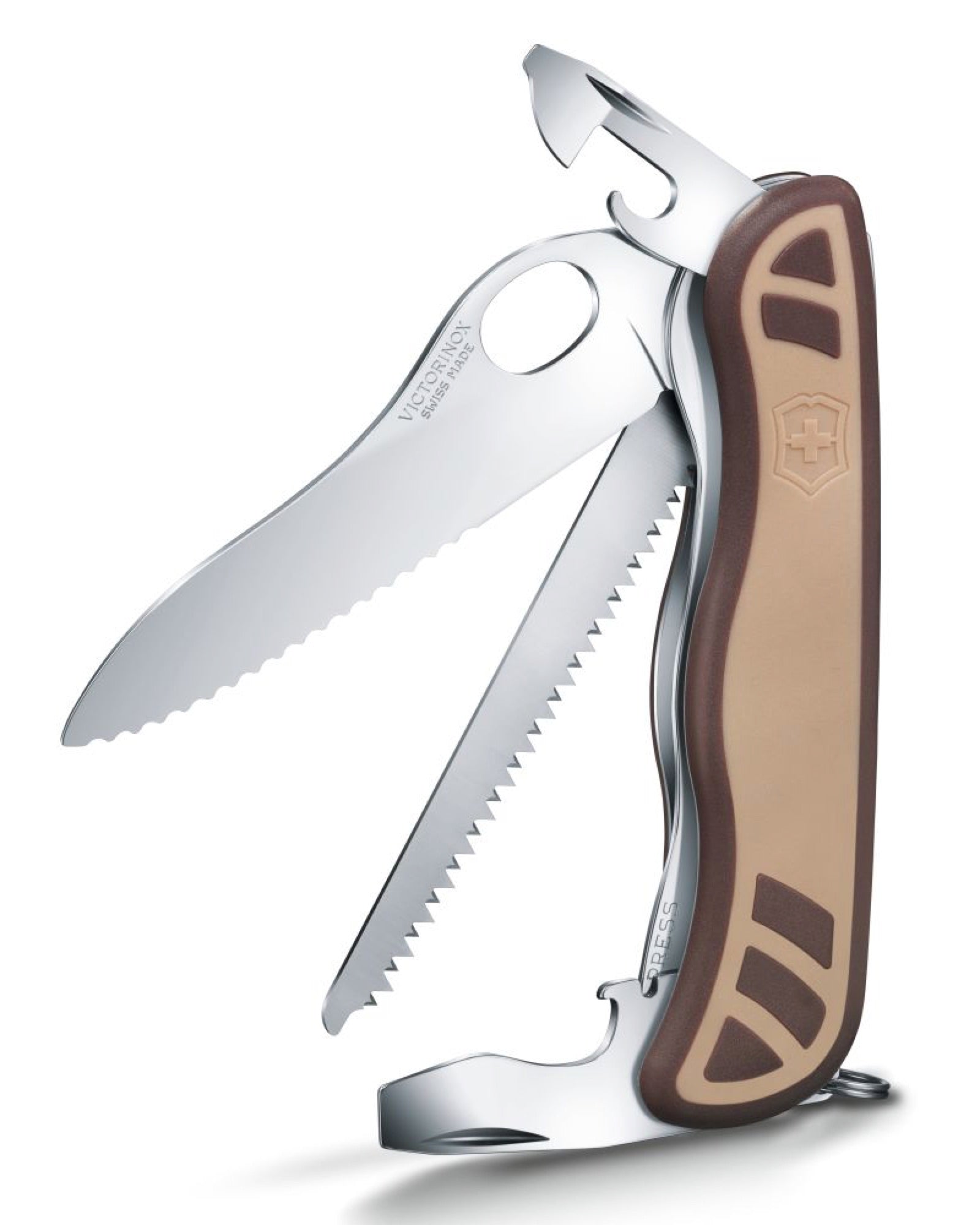 Includes a liner lock system with lock blade for one hand and 2/3 wavy edge