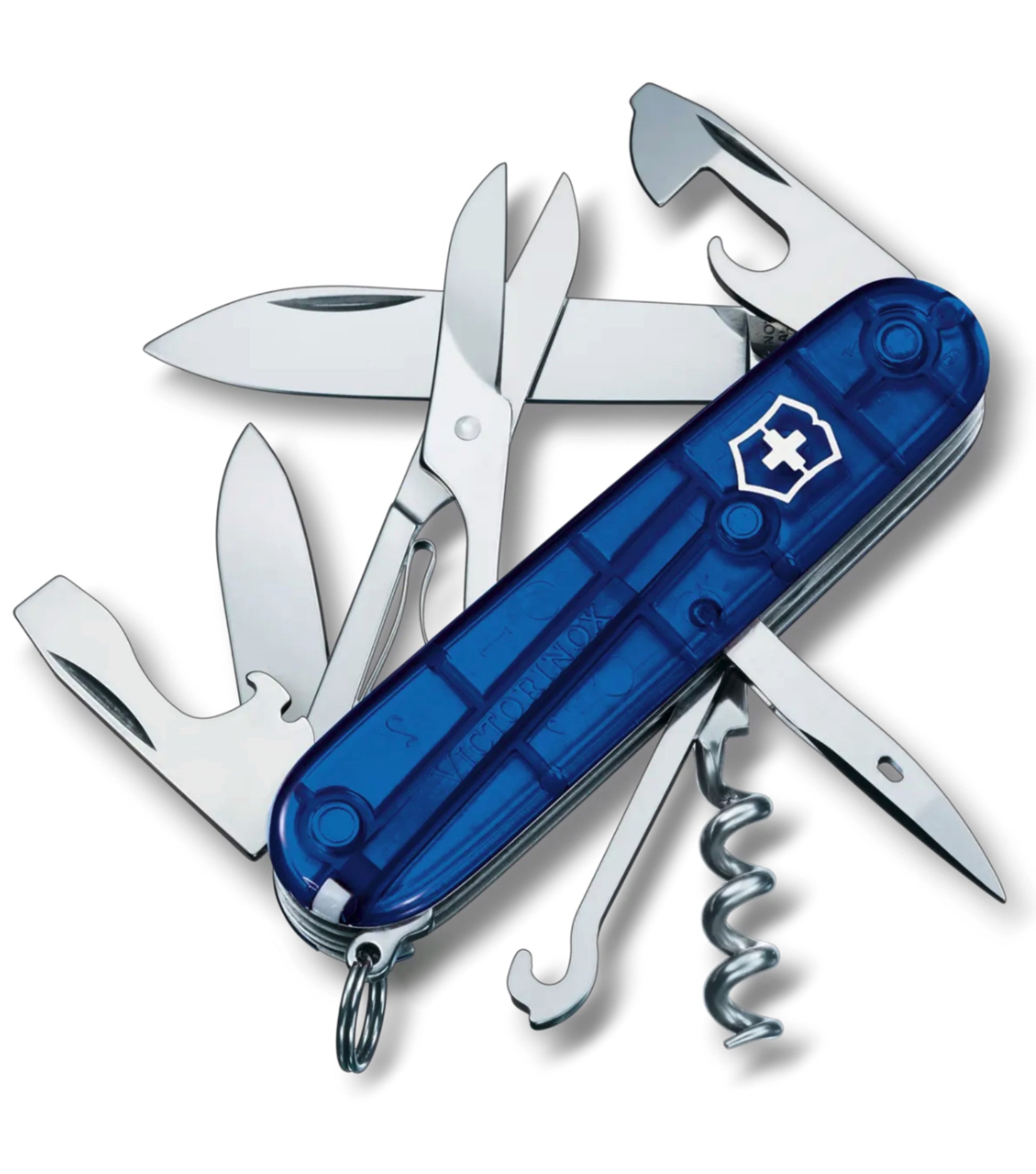 Victorinox Climber Swiss Army Knife - Translucent Blue