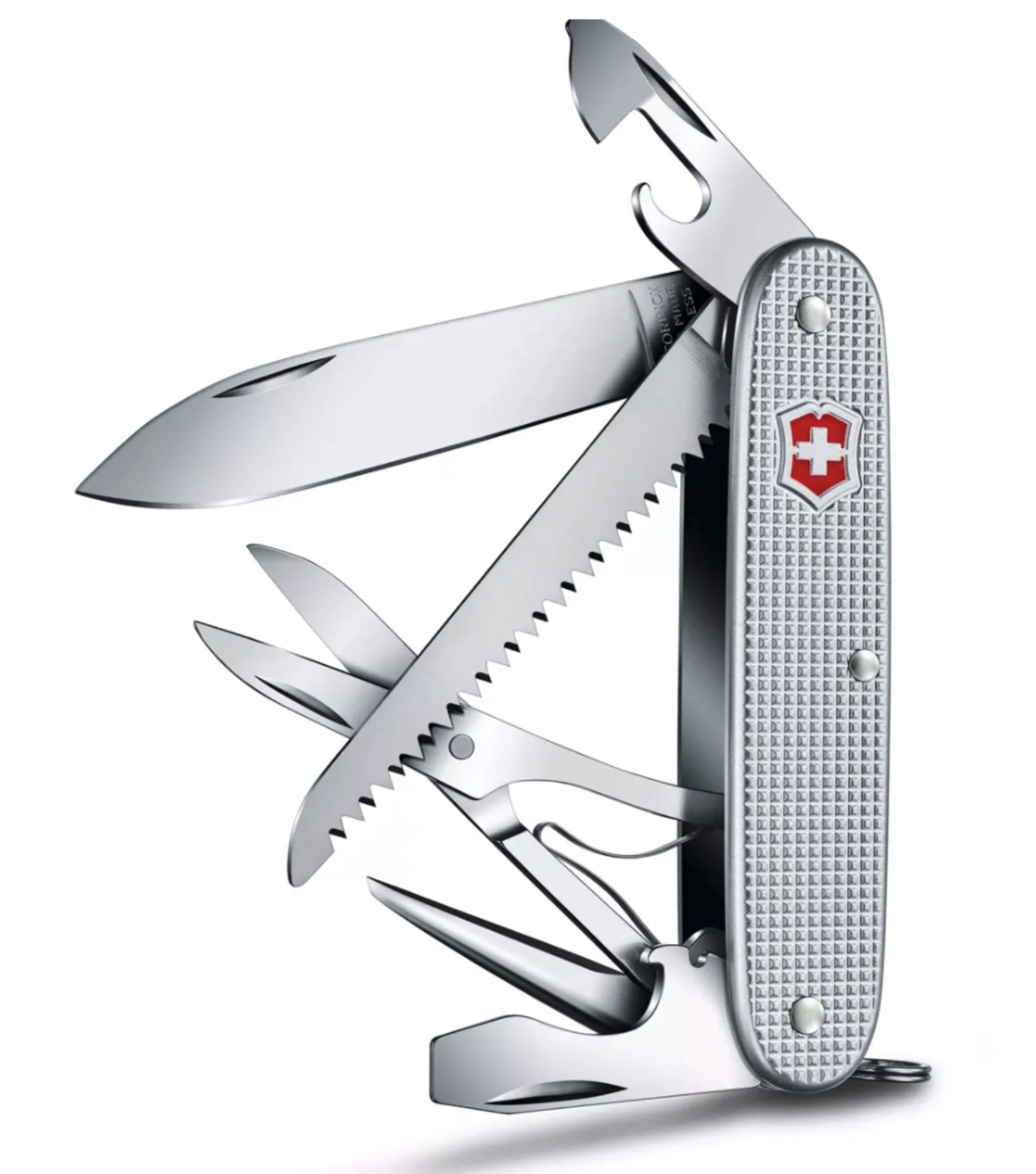 Swiss made pocket knife with 10 functions