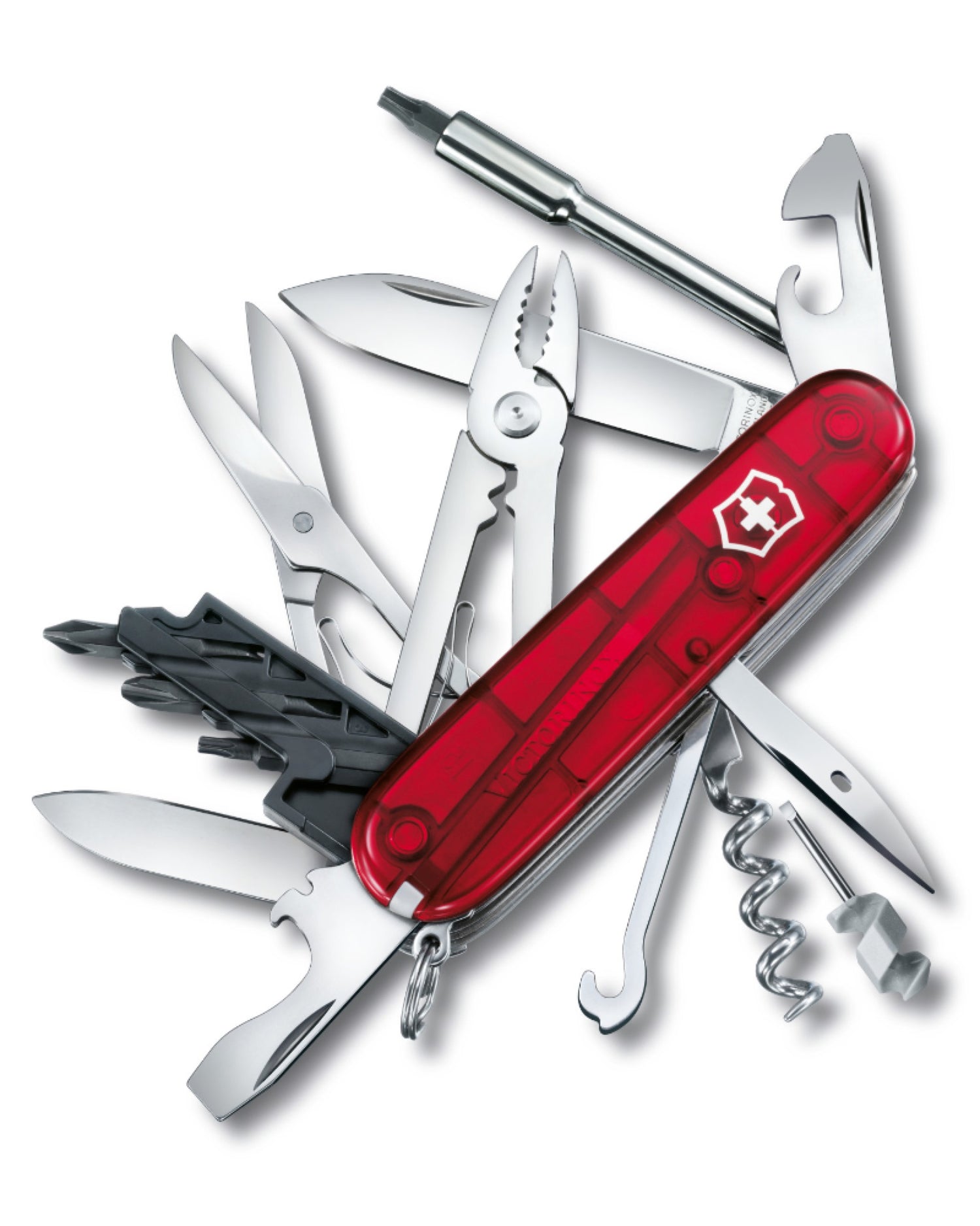 Victorinox CyberTool M - Swiss Army Knife - Translucent Red