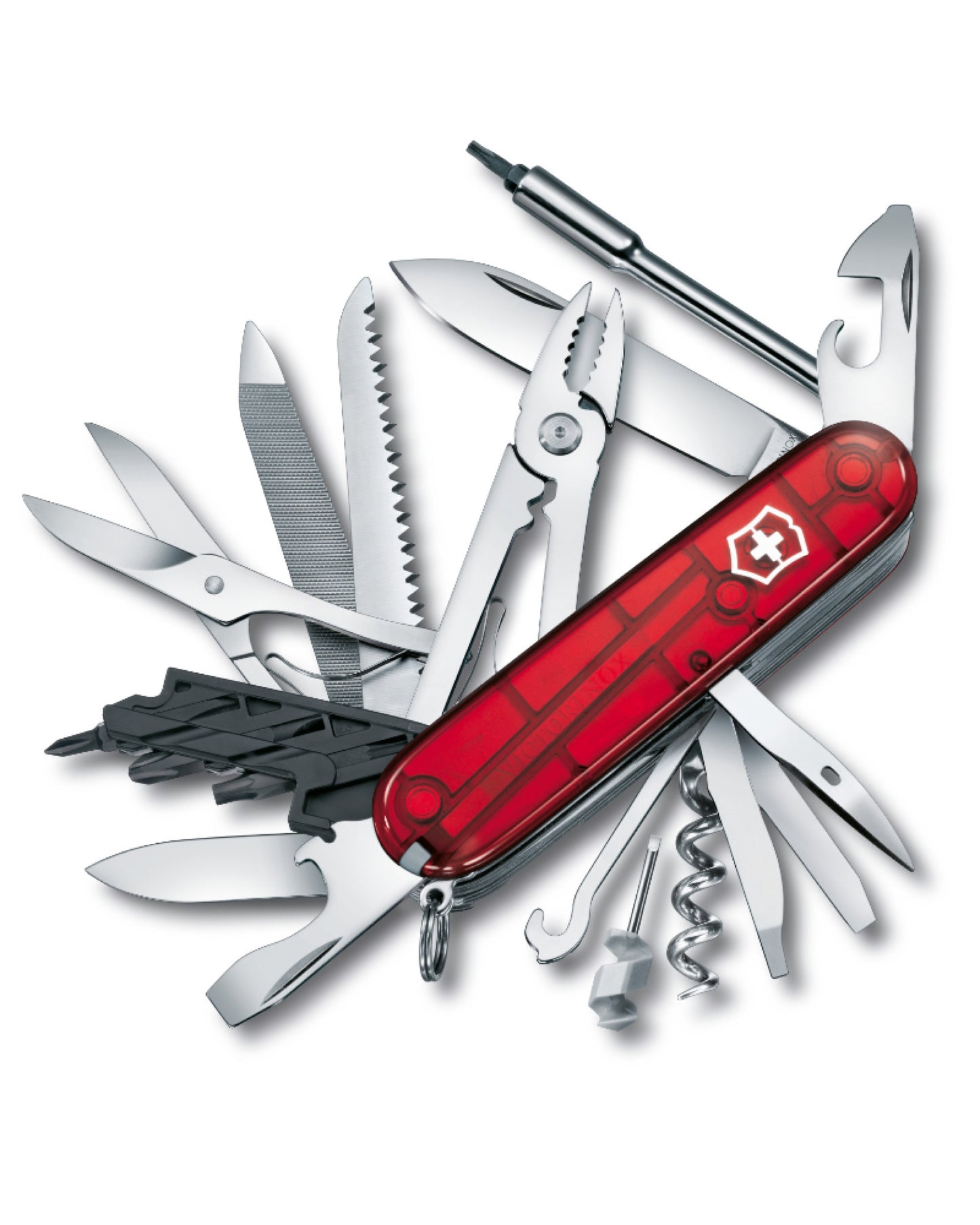 Victorinox CyberTool L - Swiss Army Knife - Translucent Red