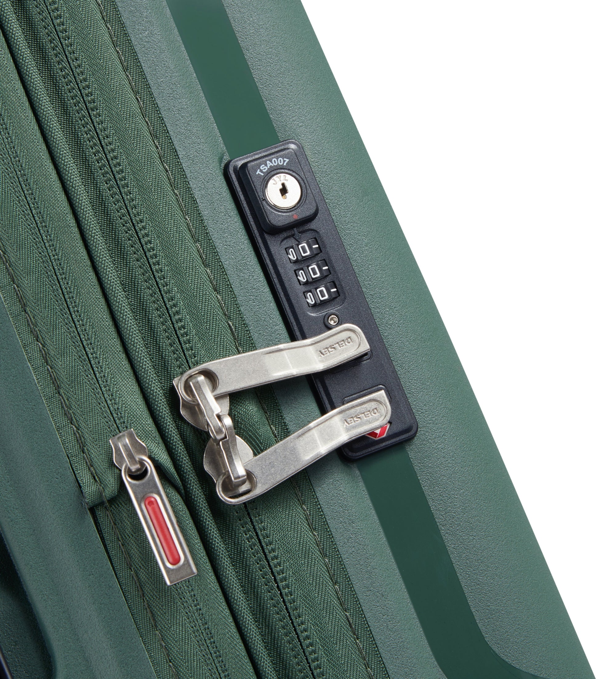 Recessed combination lock with TSA