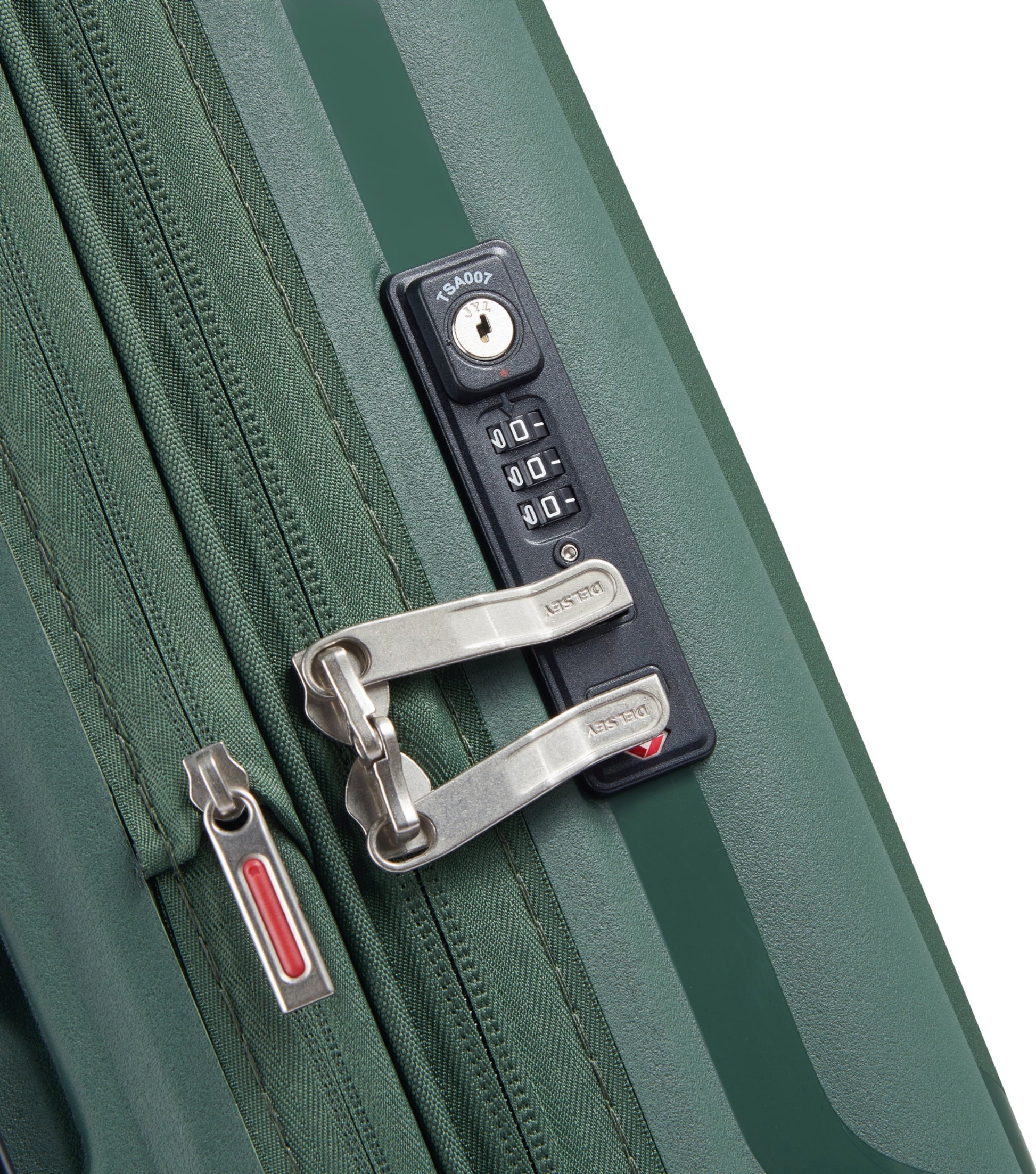 Recessed combination lock with TSA