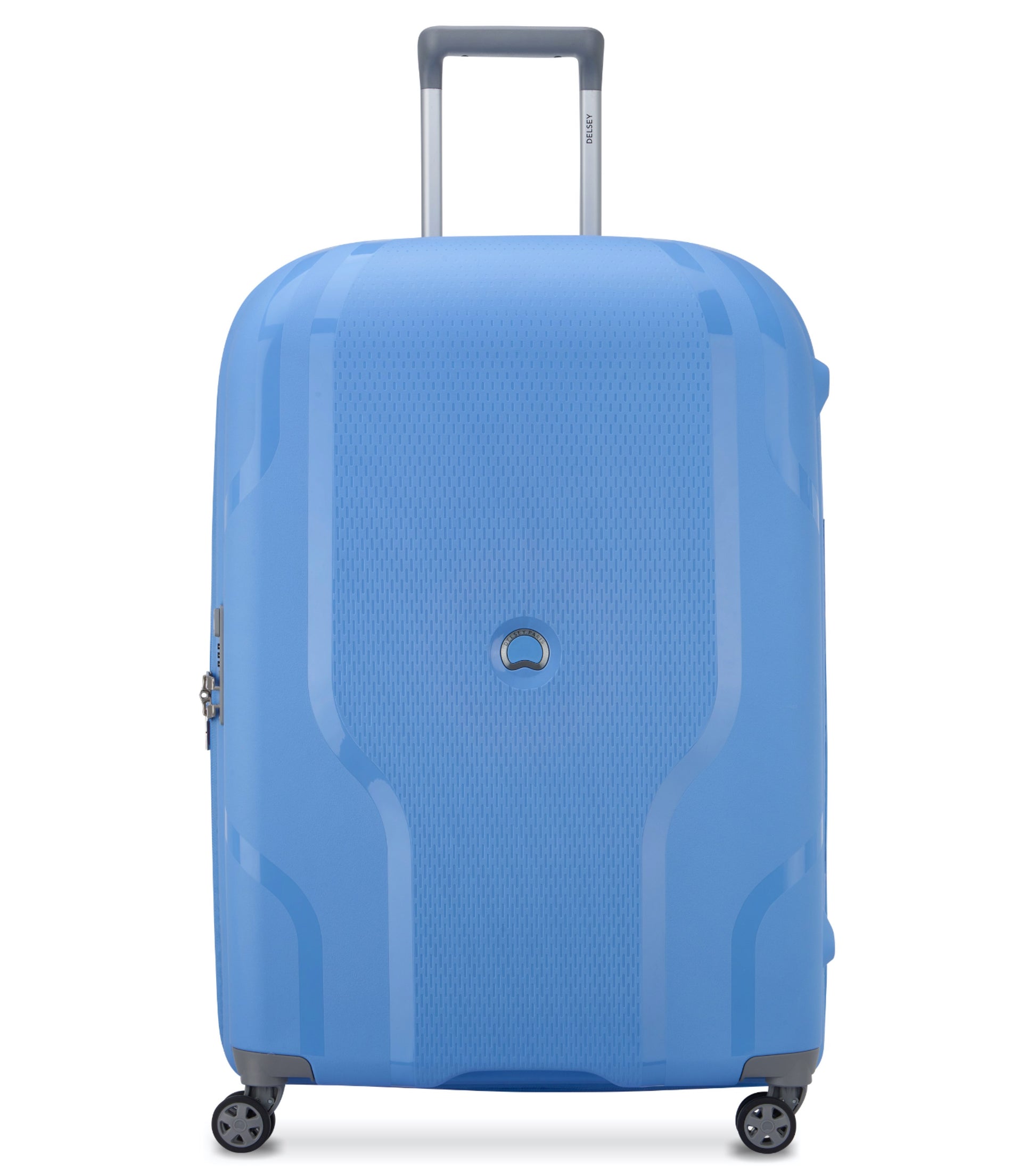 Delsey Clavel 76 cm 4-Wheel Expandable Case - Lavender Blue (Recycled Material)