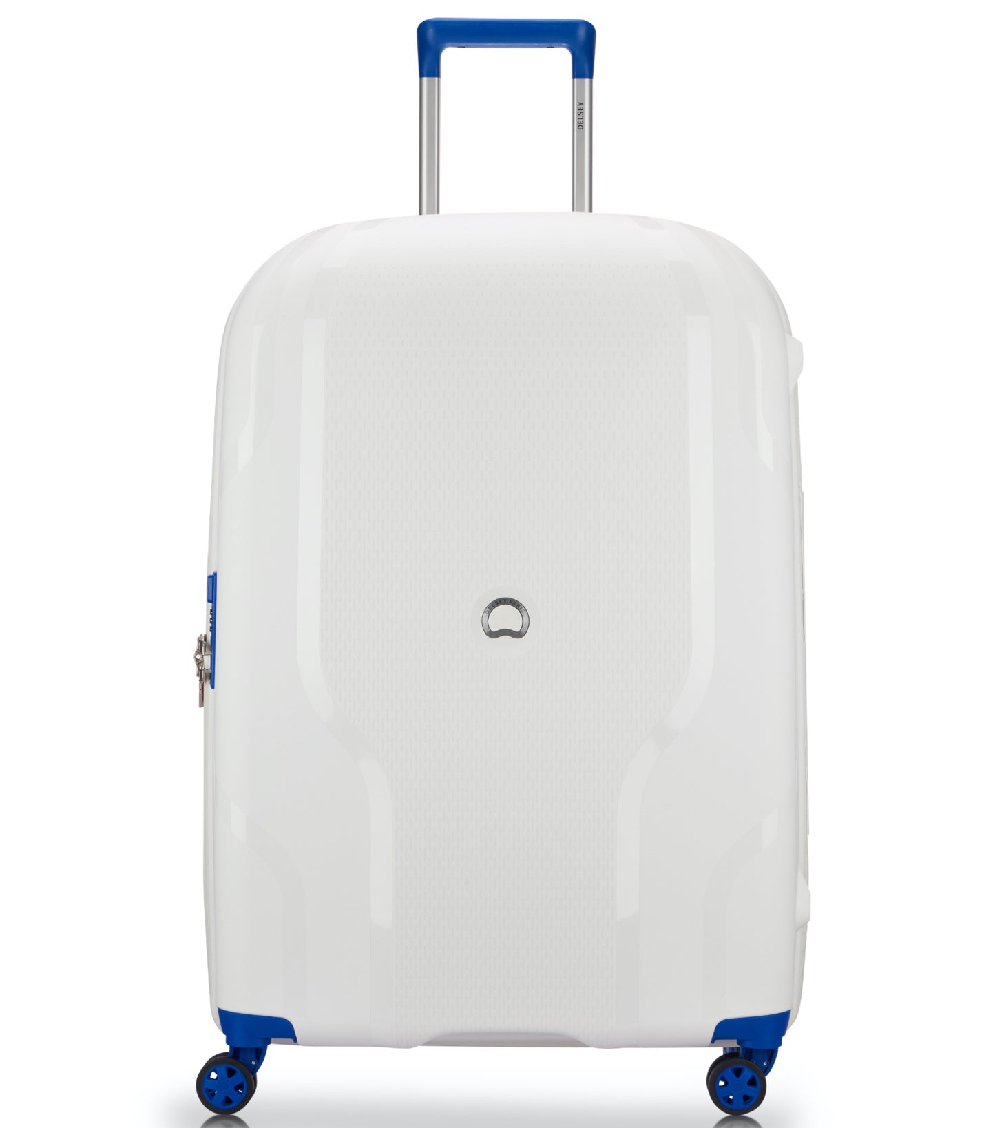 Delsey Clavel 76 cm 4 Dual-Wheeled Expandable Case - White / Blue