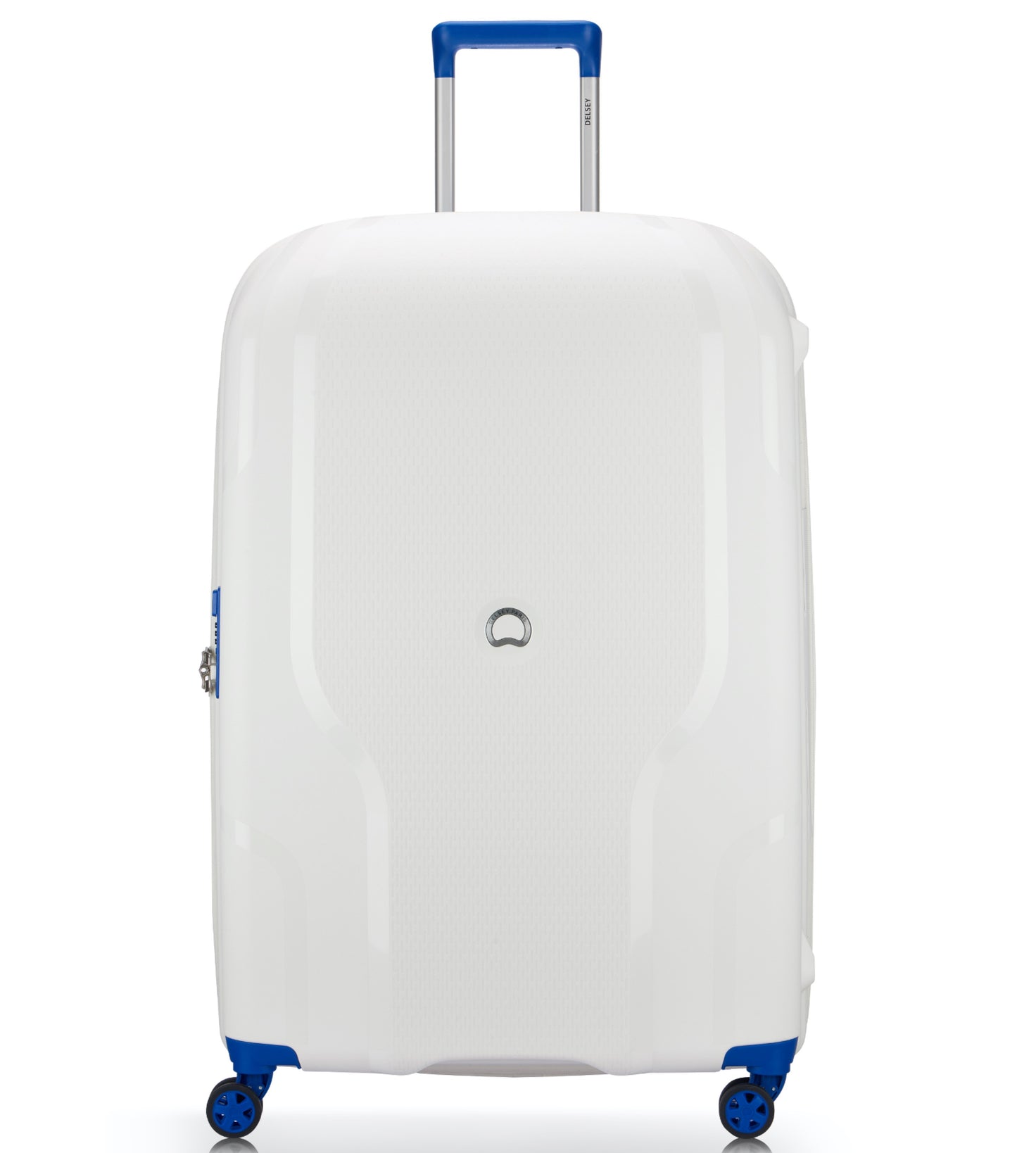 Delsey Clavel 83 cm 4 Dual-Wheeled Expandable Case - White / Blue