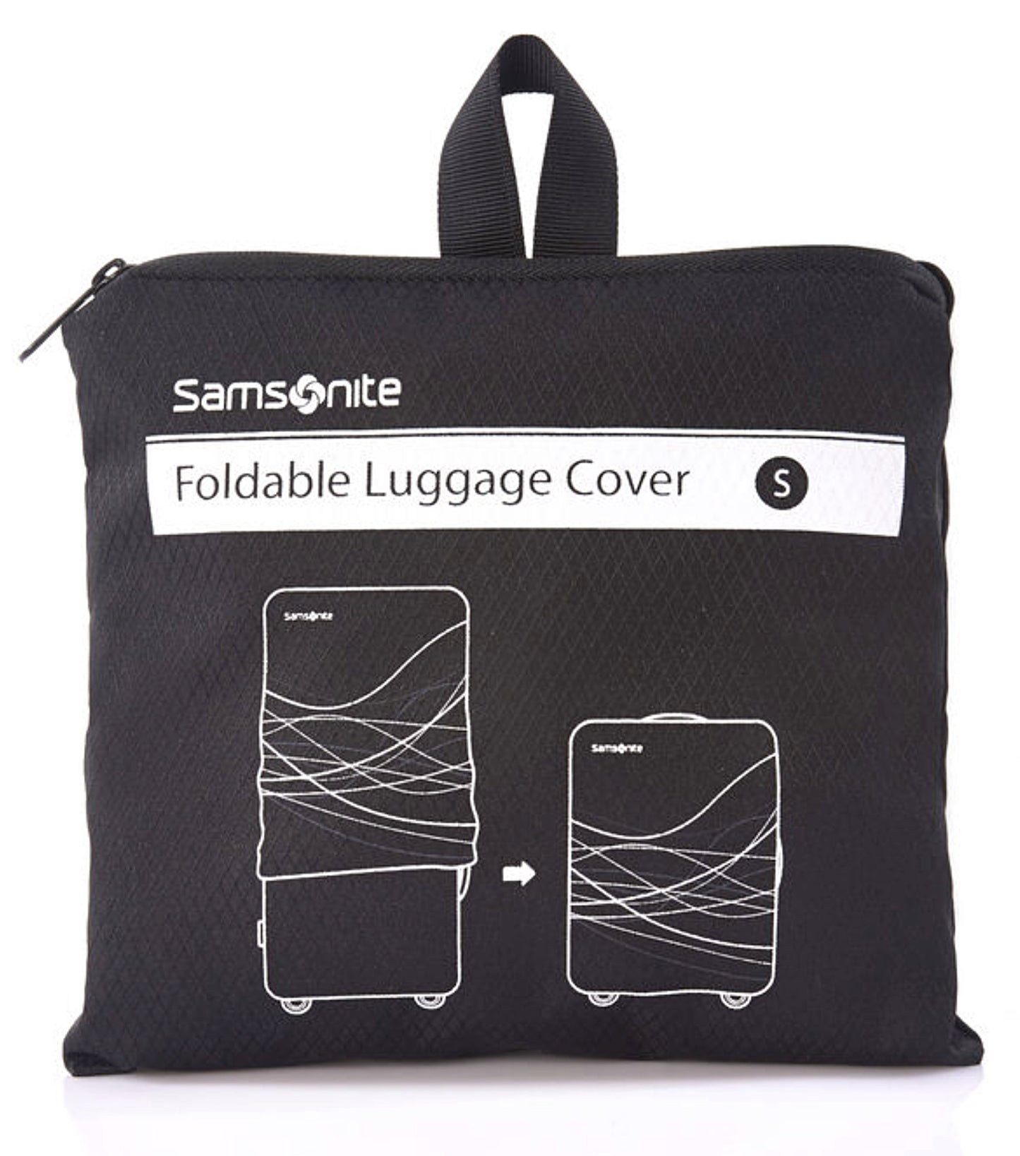 Samsonite Suitcase Cover - Small Foldable - Fits up 57cm - Black