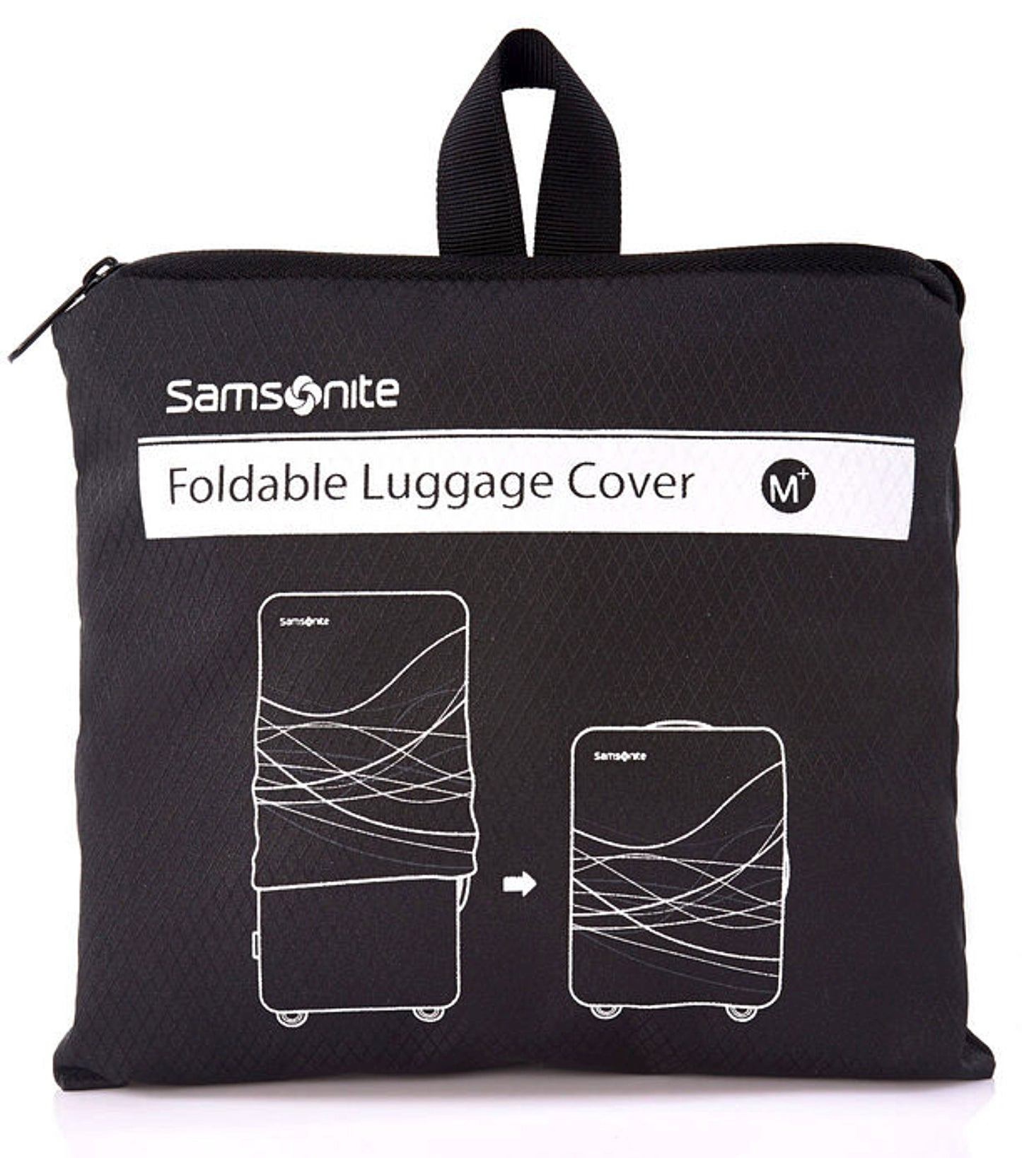 Samsonite Medium Plus Foldable Suitcase Cover - Fits up 75cm (fits Octolite M Size) Black