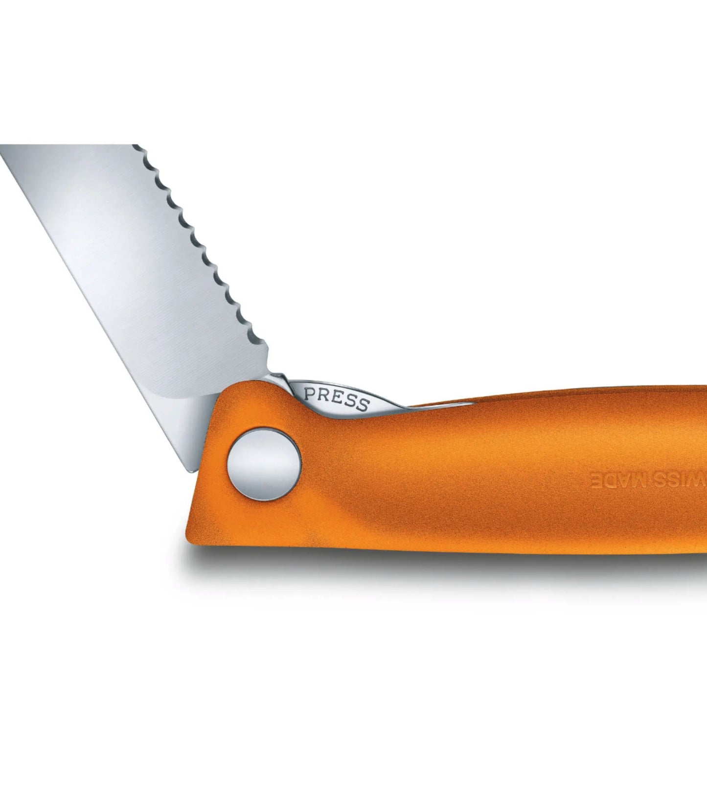 Stainless steel blade that folds safely into the handle