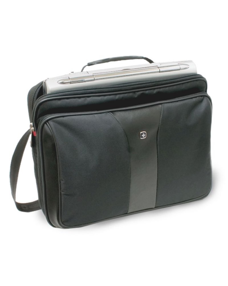 Matching removable laptop slimcase protects up to a 15.4" laptop