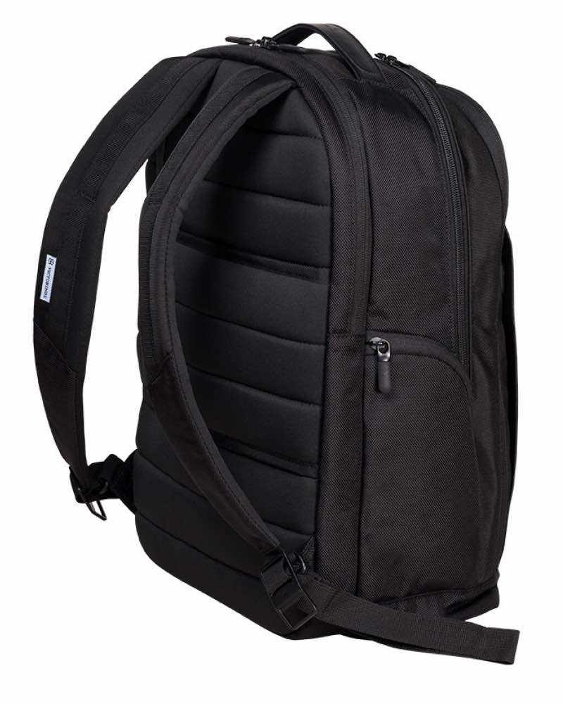 Padded back panel and adjustable shoulder straps for added comfort