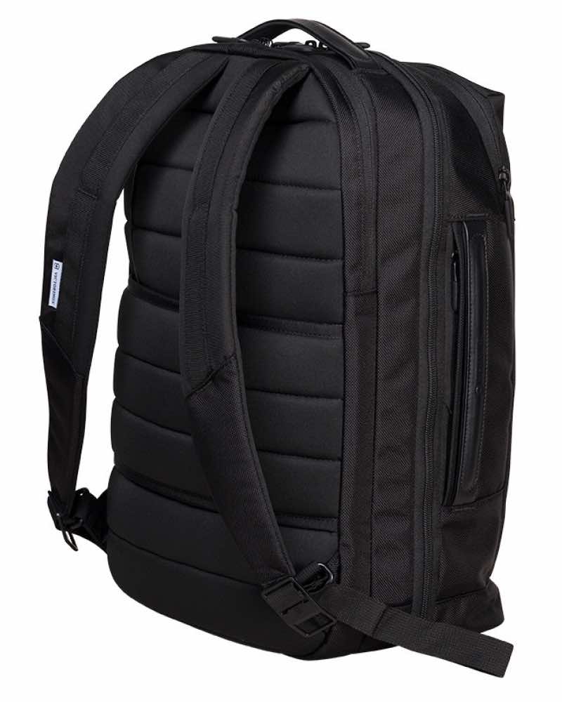 Padded back panel and adjustable shoulder straps for added comfort