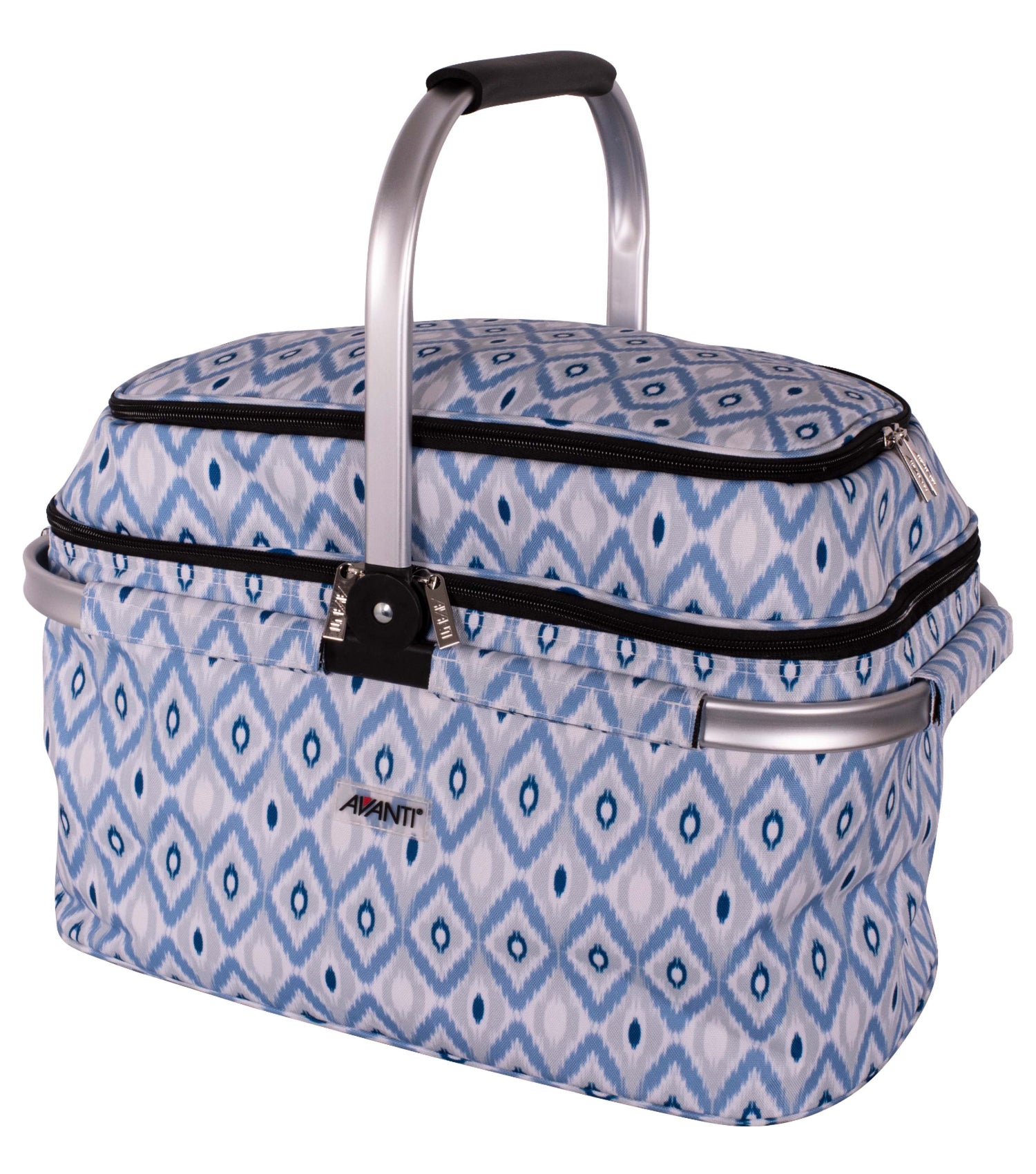 Avanti 4 Person Insulated Picnic Basket - Ikat