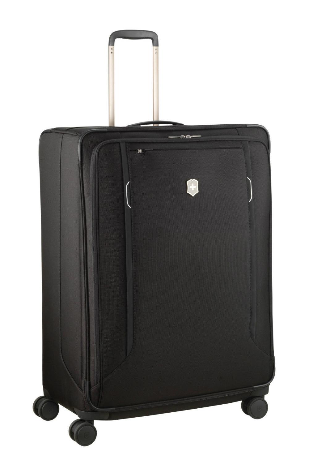 Victorinox Werks Traveller 6.0 - 78cm 4 Double Wheels Softside Huge Extra Large Suitcase 131 Litre Capacity - Black