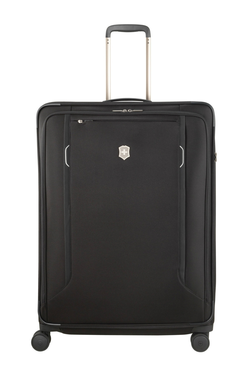 Victorinox Werks Traveller 6.0 - 78cm 4 Double Wheels Softside Huge Extra Large Suitcase 131 Litre Capacity - Black