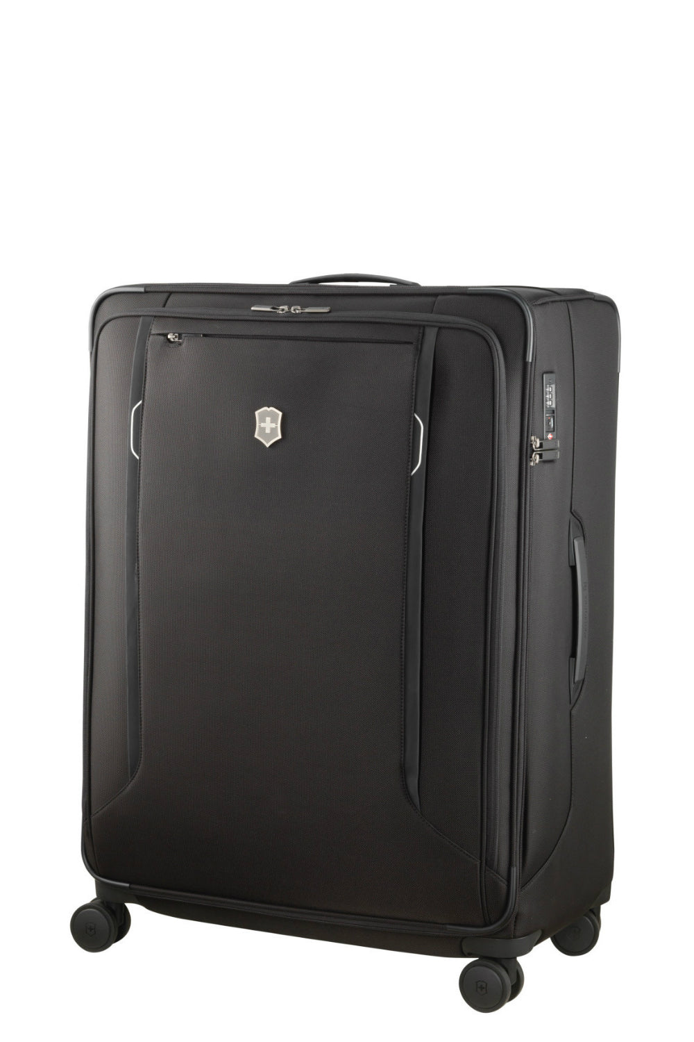 Victorinox Werks Traveller 6.0 - 78cm 4 Double Wheels Softside Huge Extra Large Suitcase 131 Litre Capacity - Black