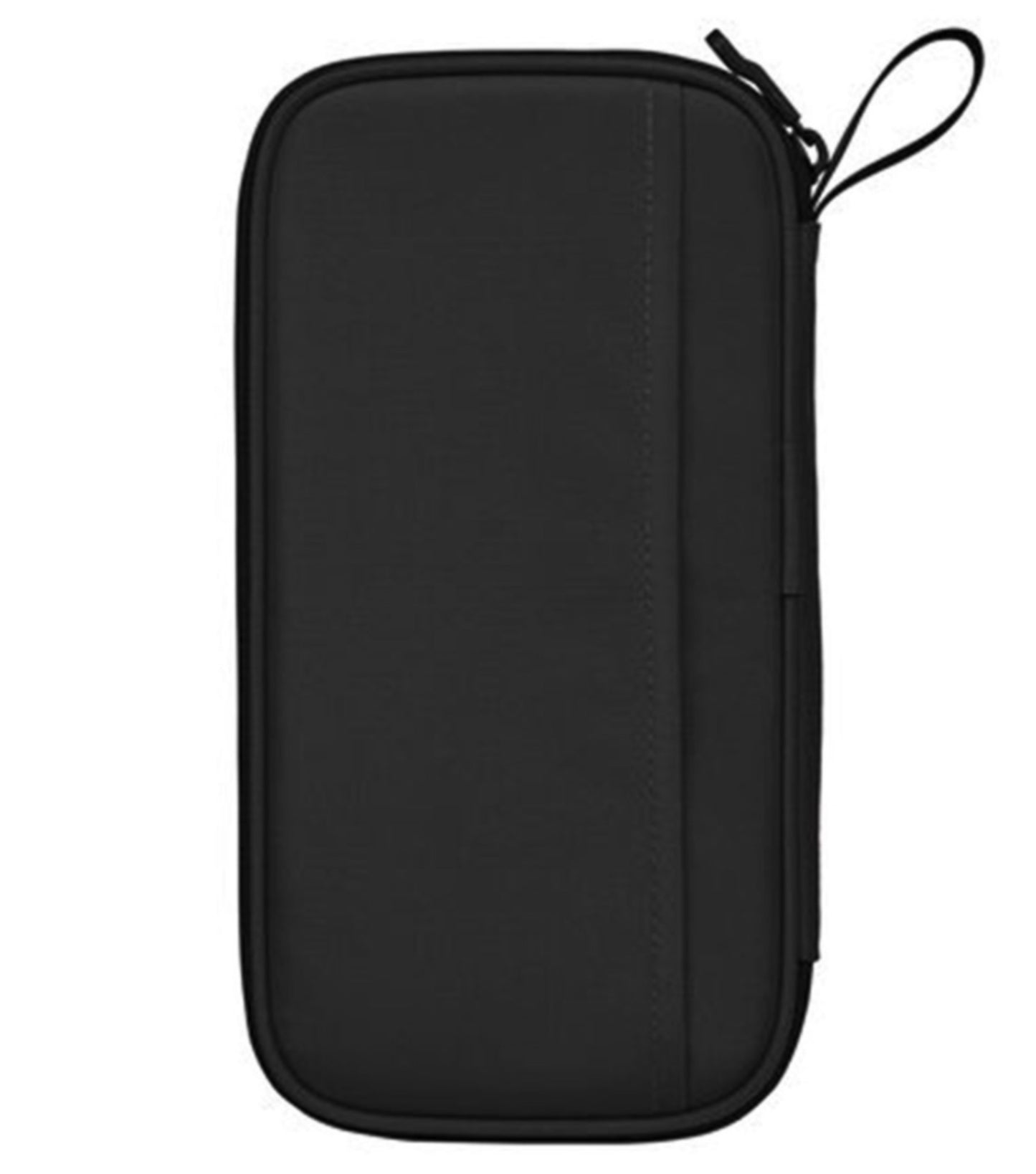 Rear pocket for storing quick-access items such as boarding passes